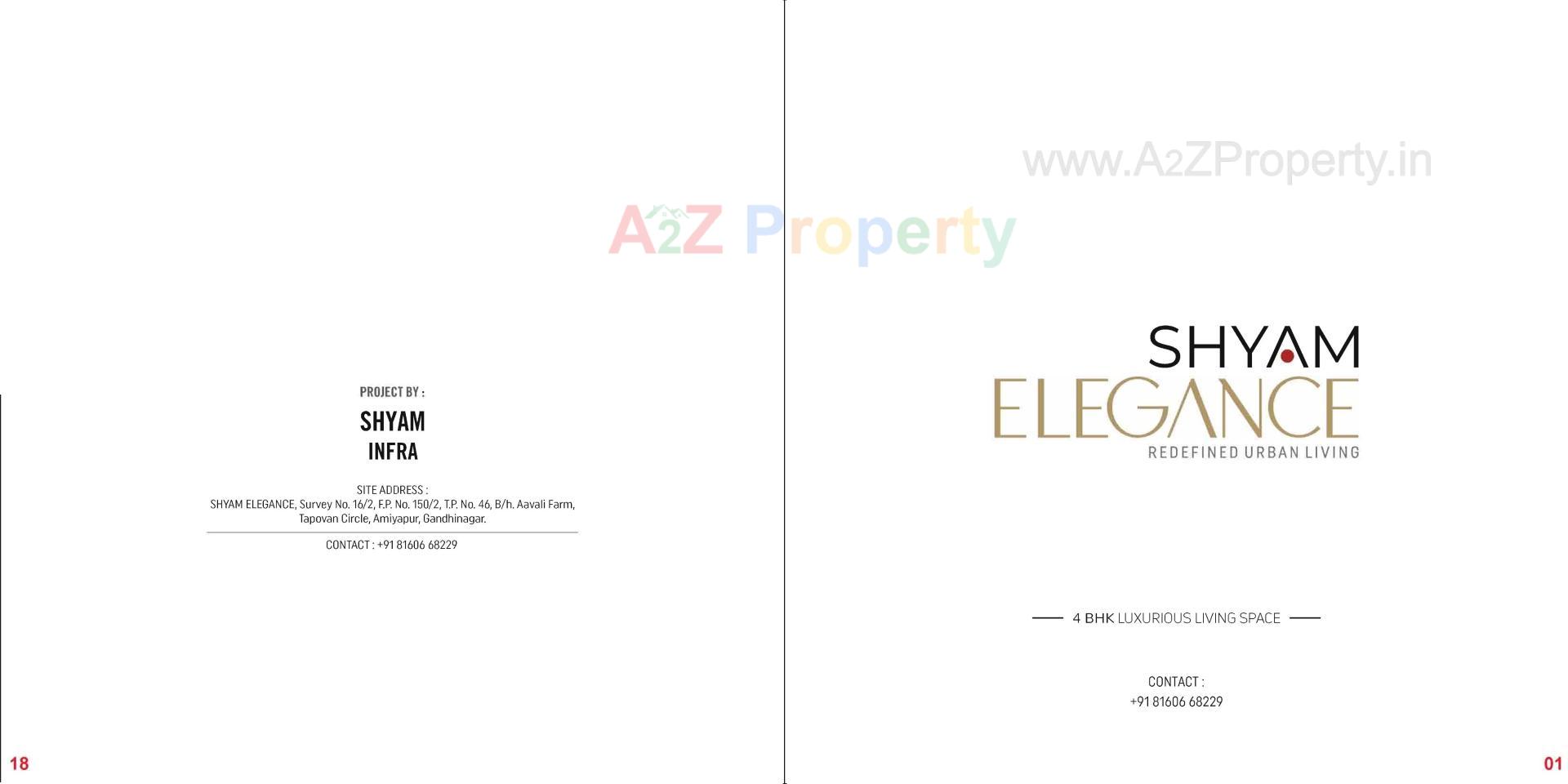  of real estate project Shyam Elegance located at Amiyapur, Gandhinagar, Gujarat