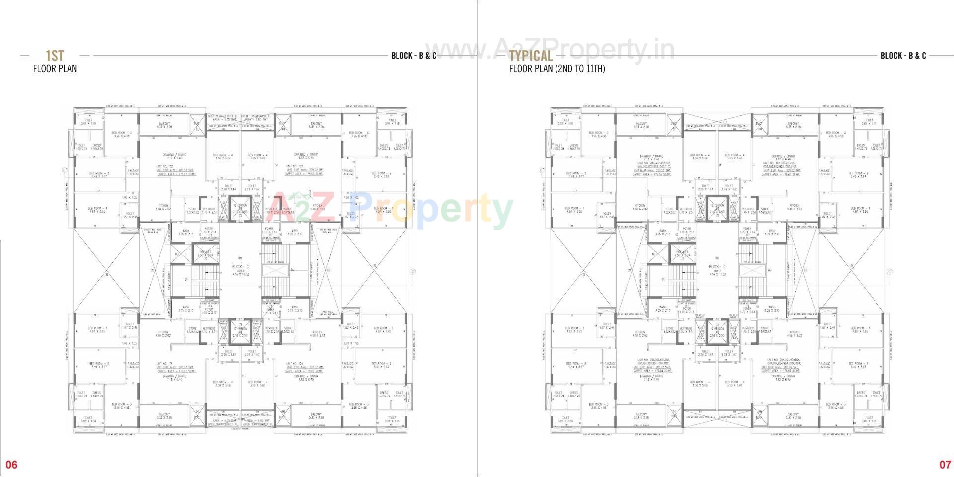 Layout of real estate project Shyam Elegance located at Amiyapur, Gandhinagar, Gujarat