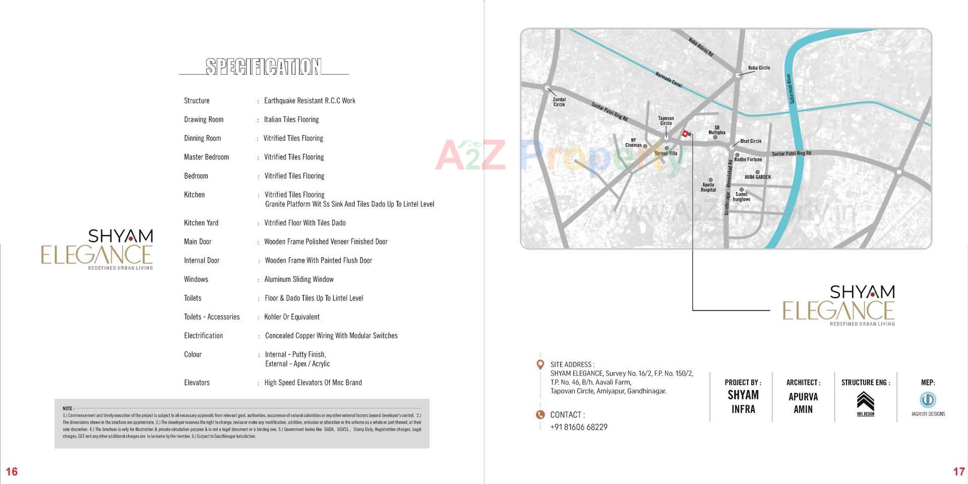  of real estate project Shyam Elegance located at Amiyapur, Gandhinagar, Gujarat