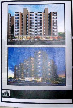 Elevation of real estate project Shyam Heights located at Kalol, Gandhinagar, Gujarat