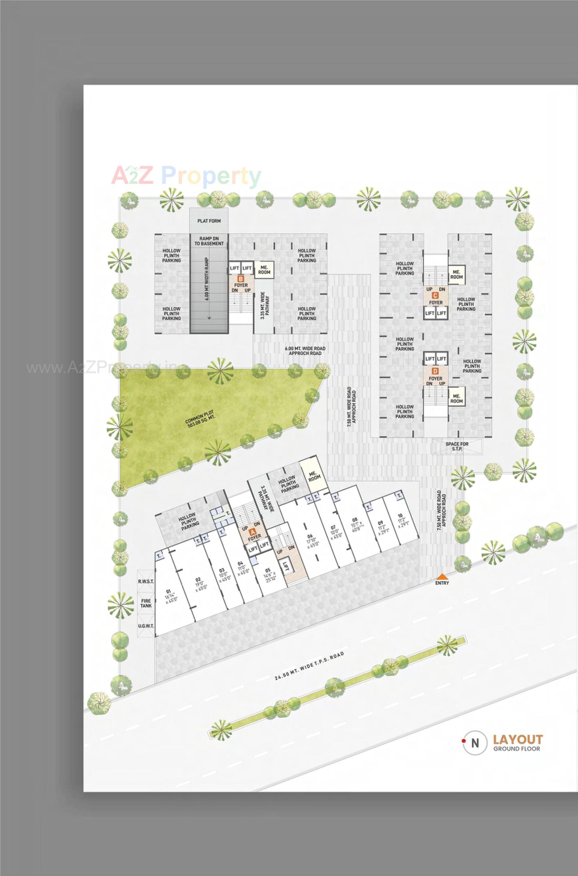Layout of real estate project Shyam Heights located at –-sargasan, Gandhinagar, Gujarat