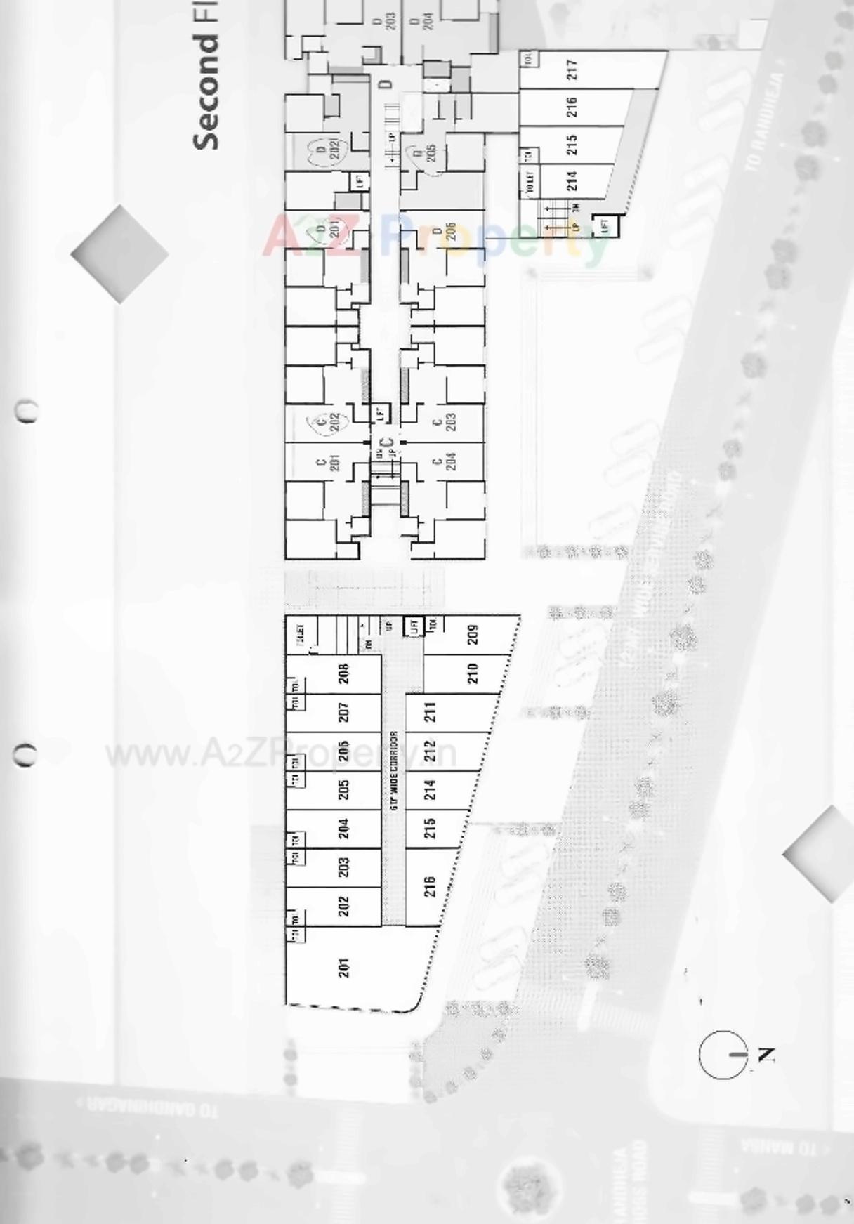 Layout of real estate project Shyam Square located at Pethapur, Gandhinagar, Gujarat