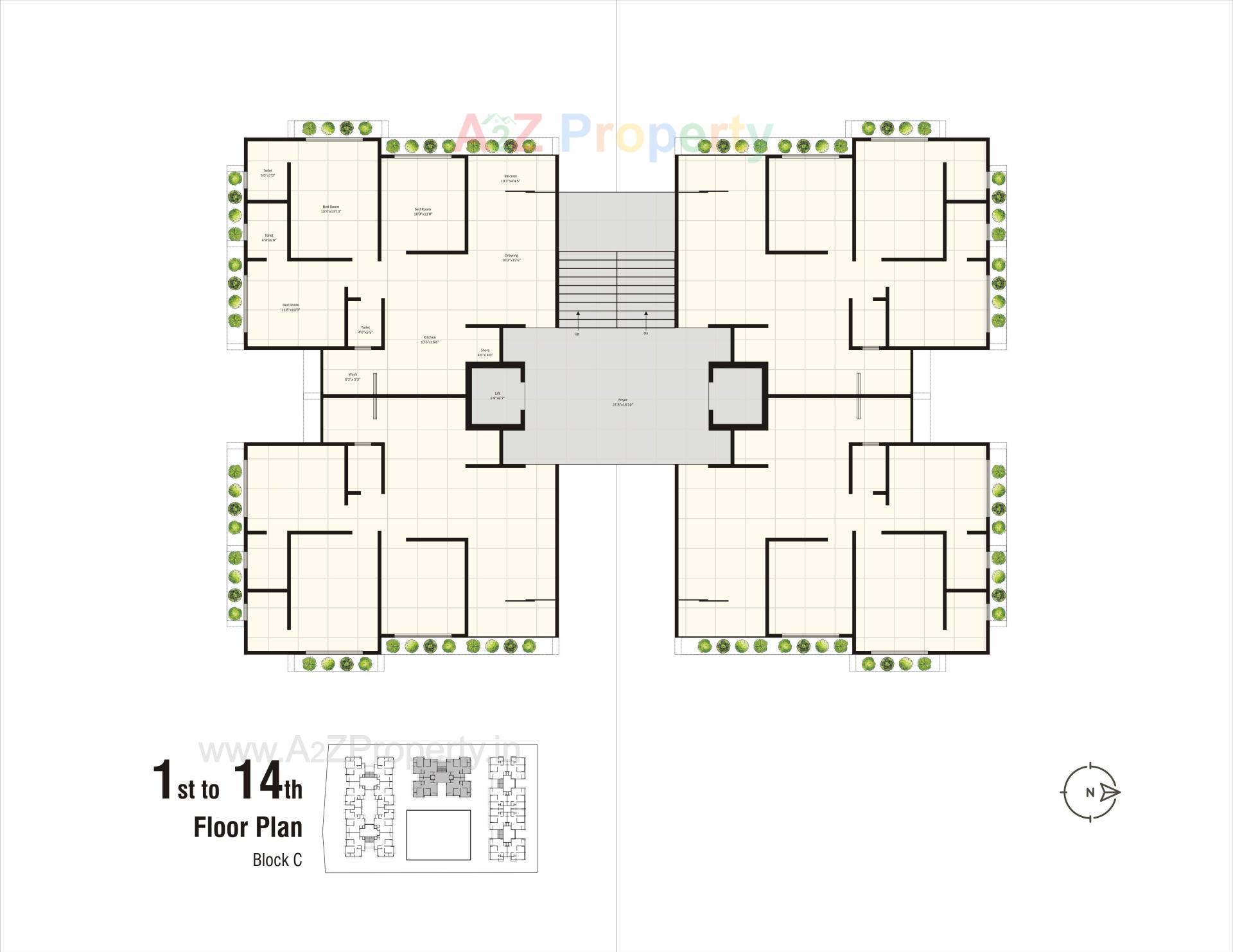 Layout of real estate project Shyam Status located at Valad, Gandhinagar, Gujarat