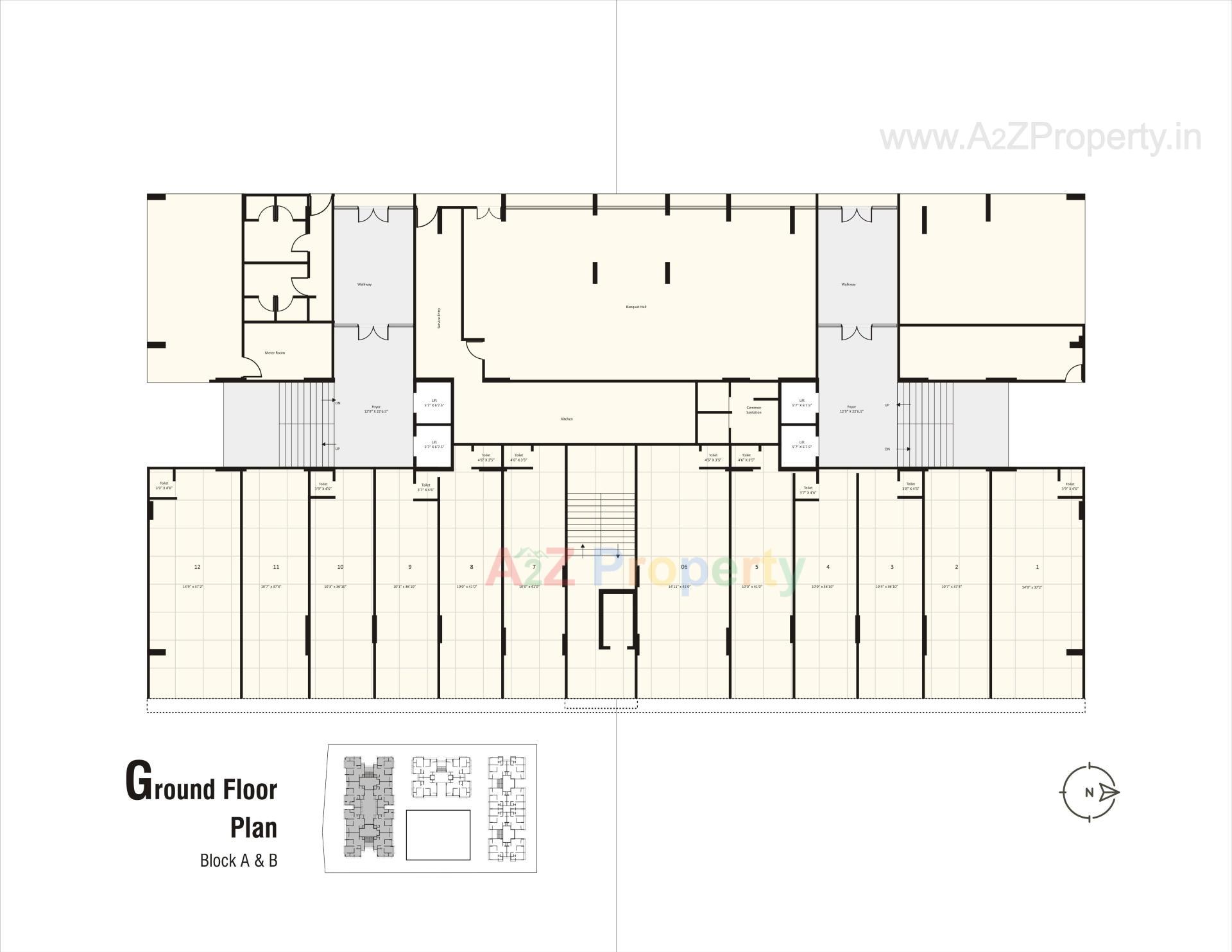 Layout of real estate project Shyam Status located at Valad, Gandhinagar, Gujarat