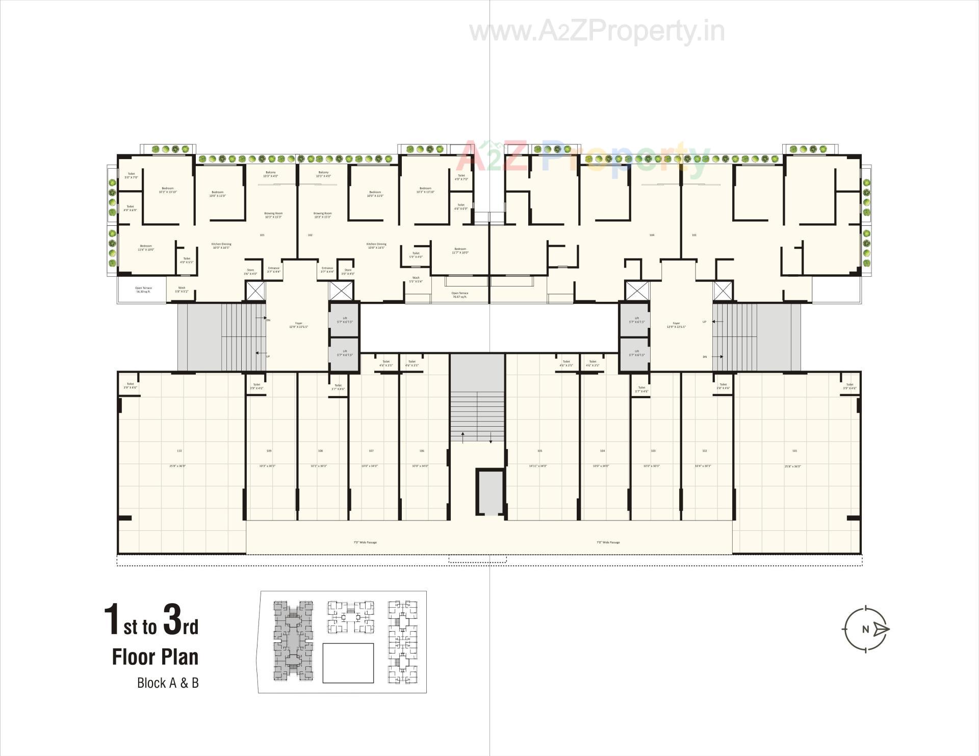 Layout of real estate project Shyam Status located at Valad, Gandhinagar, Gujarat