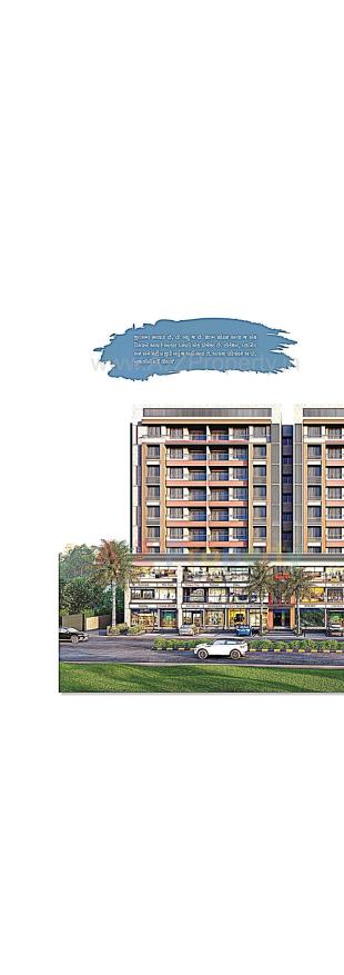 Elevation of real estate project Shyam Status located at Valad, Gandhinagar, Gujarat