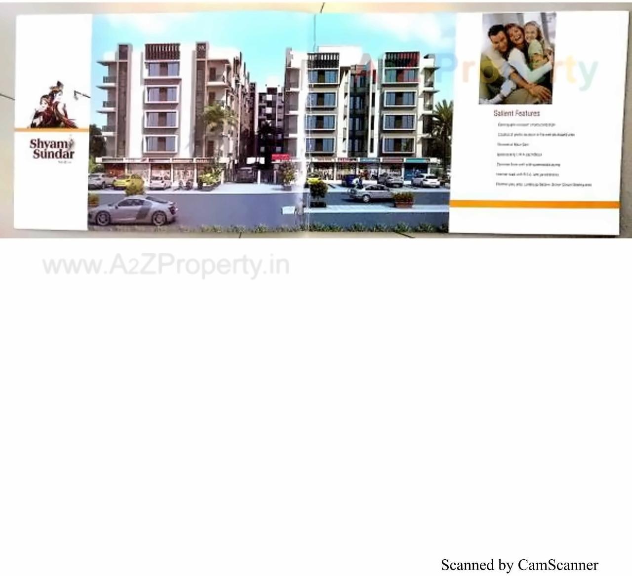 3D Elevation of real estate project Shyam Sundar Residency located at Borisana, Gandhinagar, Gujarat