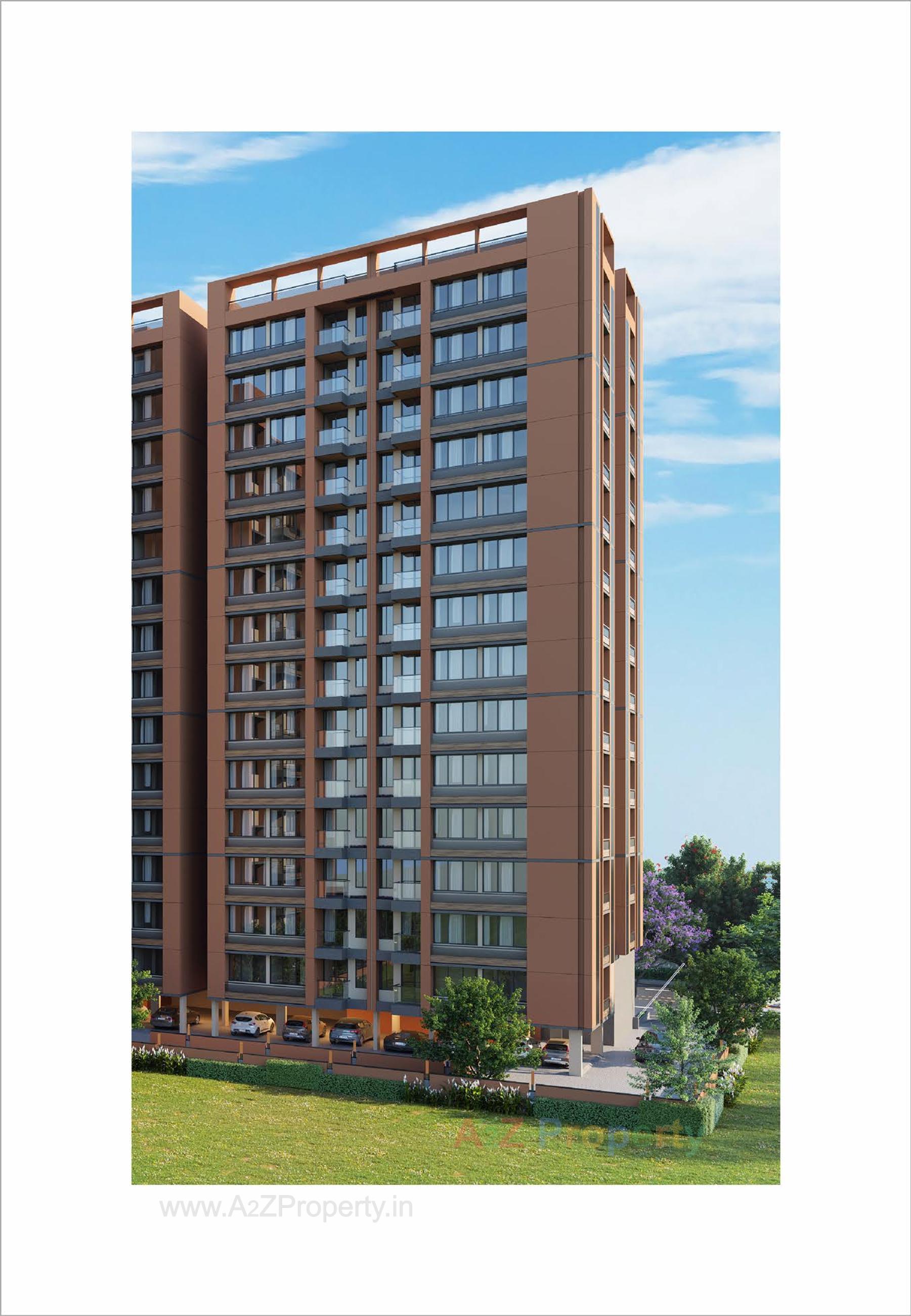 3D Elevation of real estate project Siddharth Haven located at Vavol, Gandhinagar, Gujarat