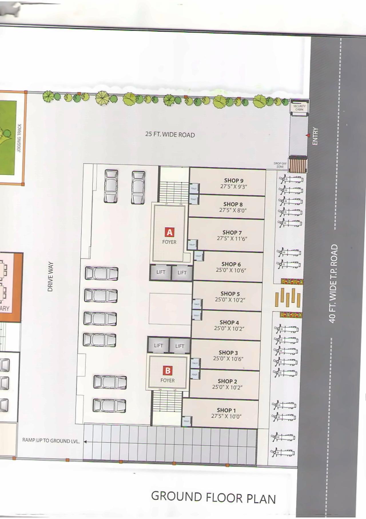Layout of real estate project Siddharth Skyz located at Vavol, Gandhinagar, Gujarat