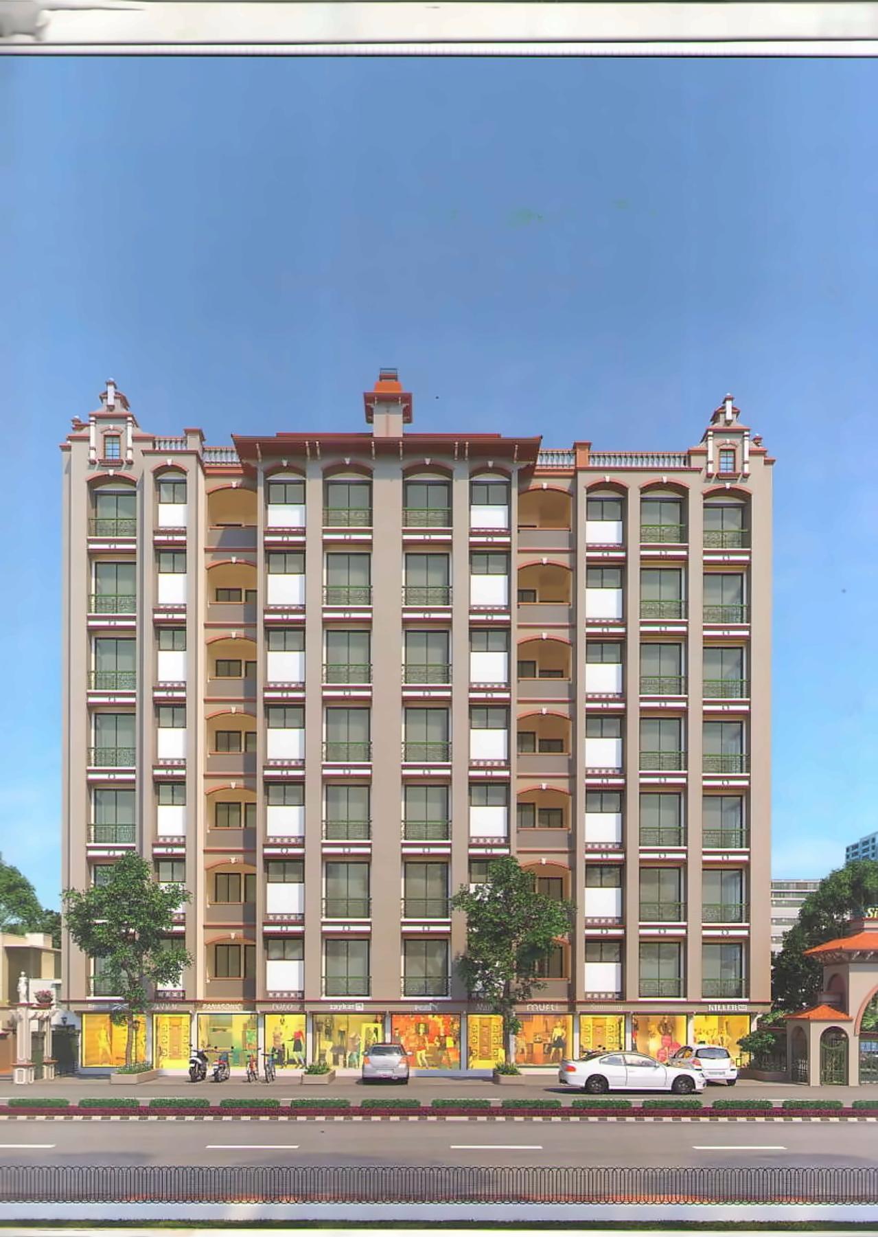 3D Elevation of real estate project Siddharth Skyz located at Vavol, Gandhinagar, Gujarat
