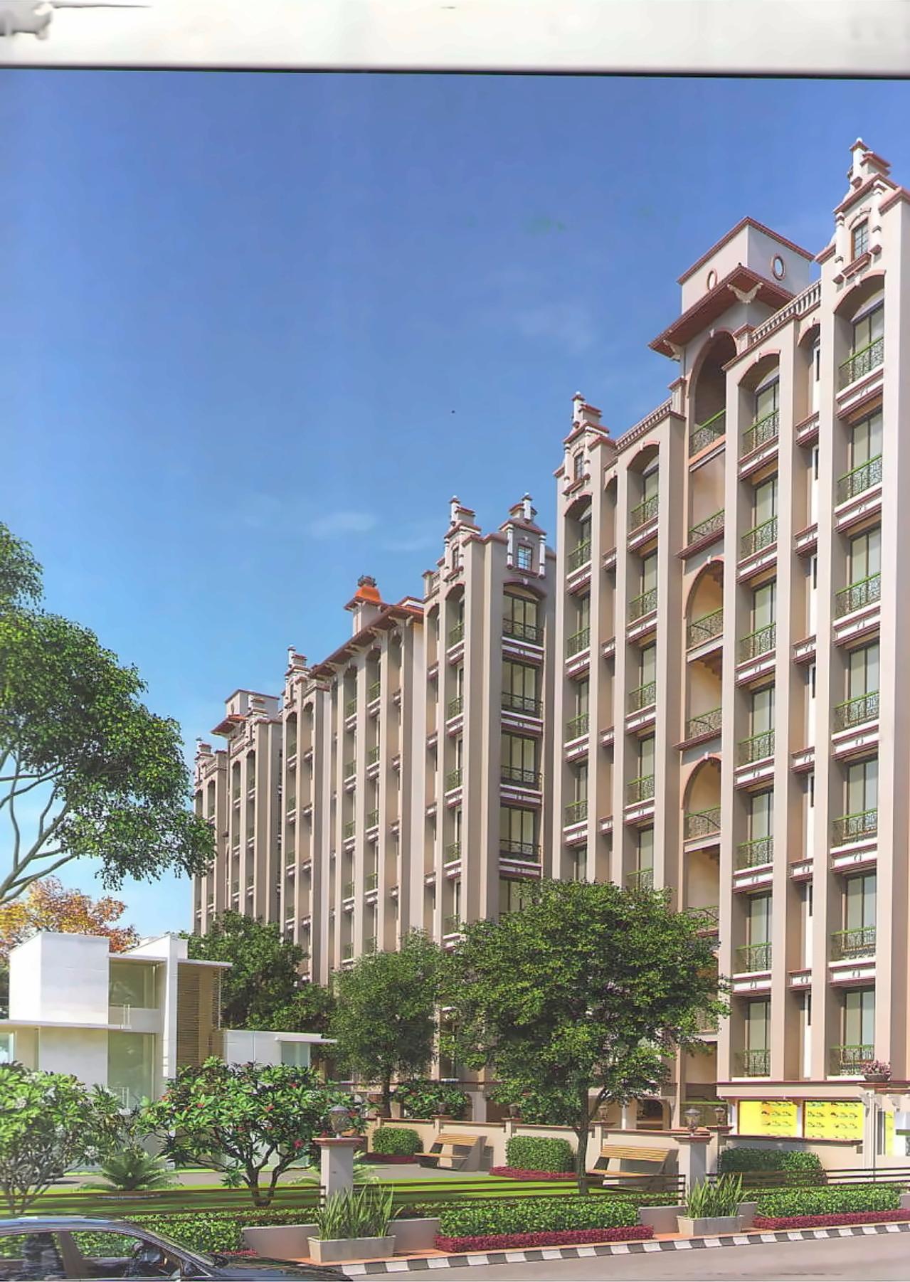 3D Elevation of real estate project Siddharth Skyz located at Vavol, Gandhinagar, Gujarat