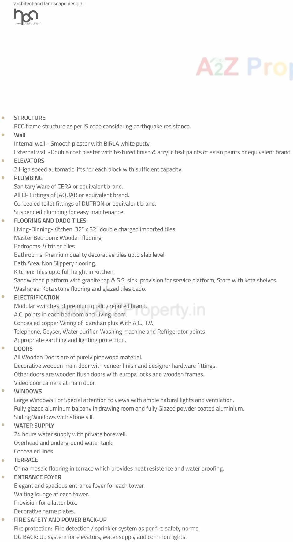 Project Specifications