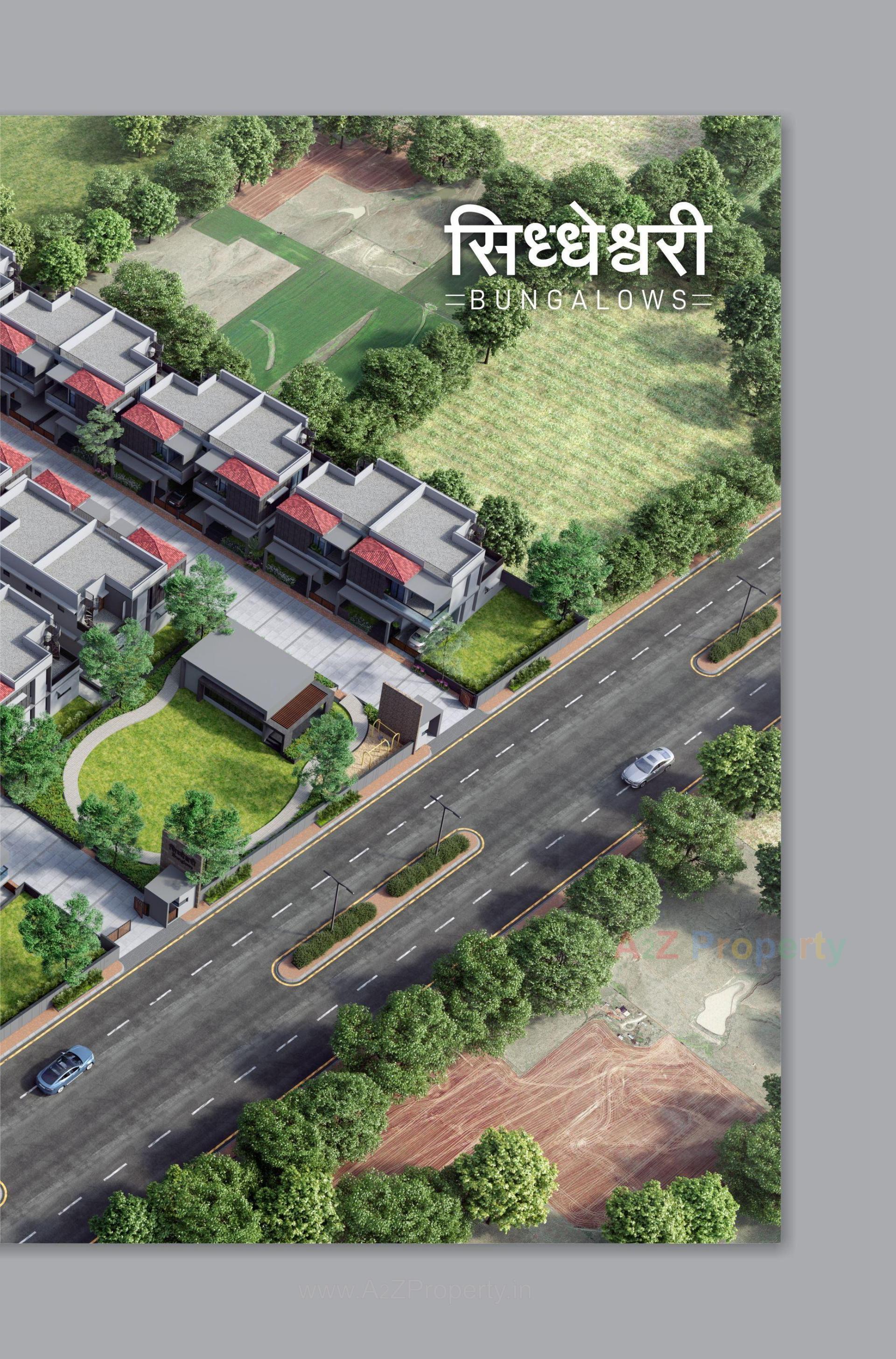 3D Elevation of real estate project Siddheswari Bungalows located at Gandhinagar, Gandhinagar, Gujarat