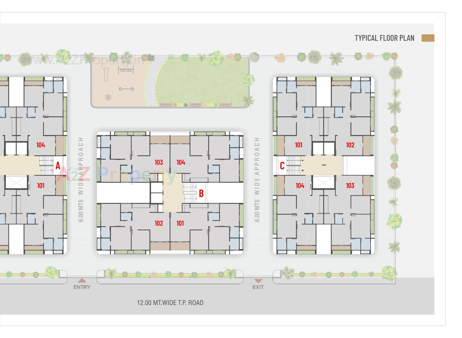 Layout of real estate project Siddhi Life Style located at Saij, Gandhinagar, Gujarat