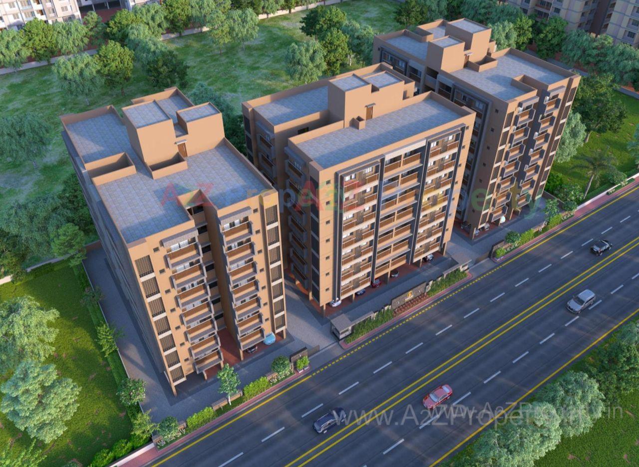 3D Elevation of real estate project Siddhi Life Style located at Saij, Gandhinagar, Gujarat