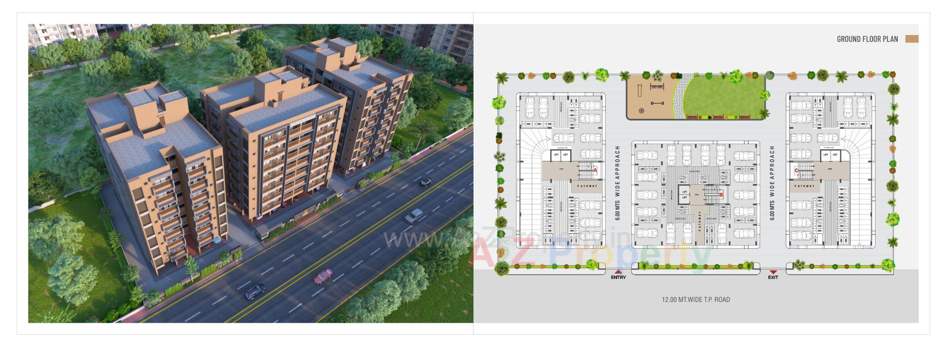 Layout of real estate project Siddhi Life Style located at Saij, Gandhinagar, Gujarat