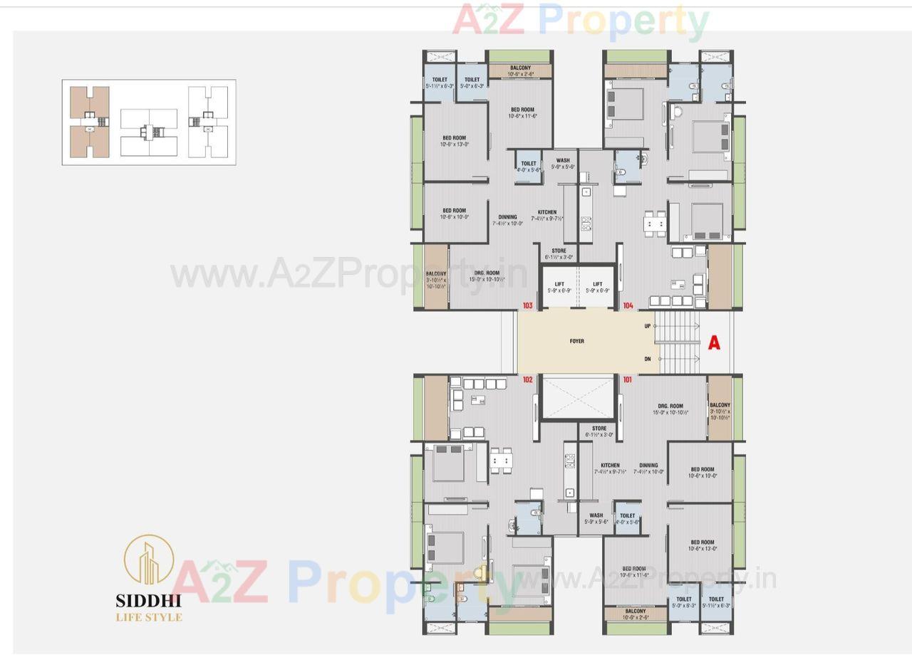 Layout of real estate project Siddhi Life Style located at Saij, Gandhinagar, Gujarat