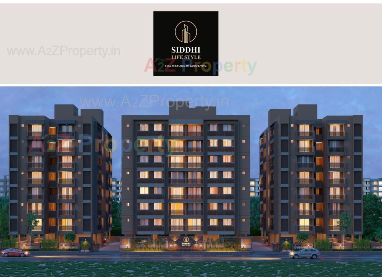 3D Elevation of real estate project Siddhi Life Style located at Saij, Gandhinagar, Gujarat