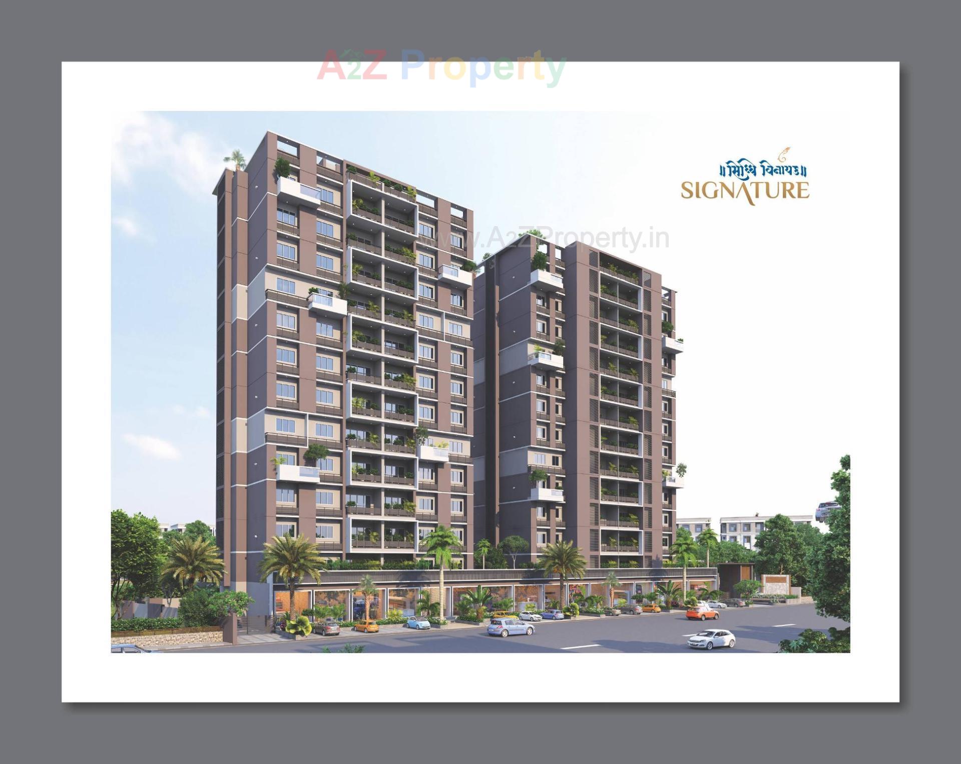 3D Elevation of real estate project Siddhivinayak Signature located at Koteshwar, Gandhinagar, Gujarat