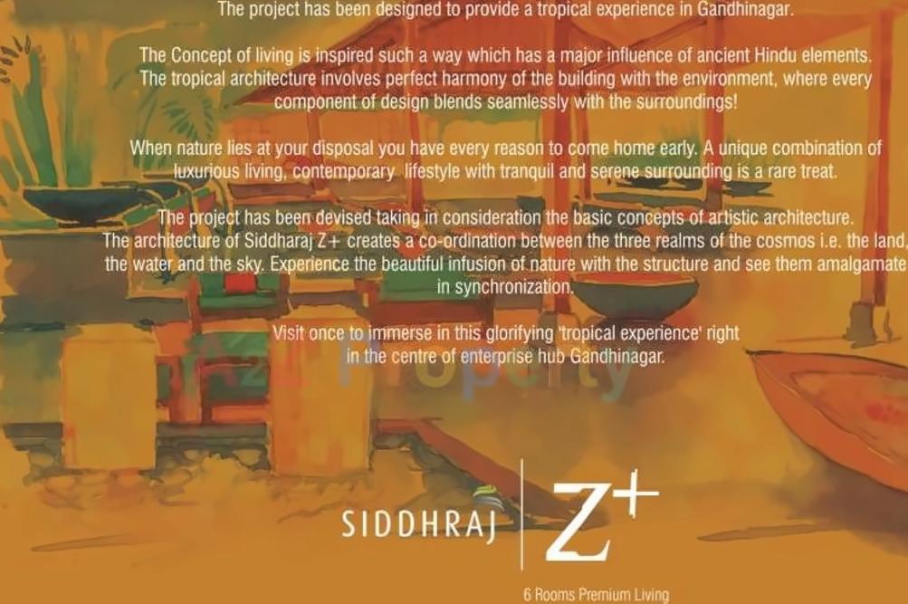  of real estate project Siddhraj Z+ located at Sargasan, Gandhinagar, Gujarat
