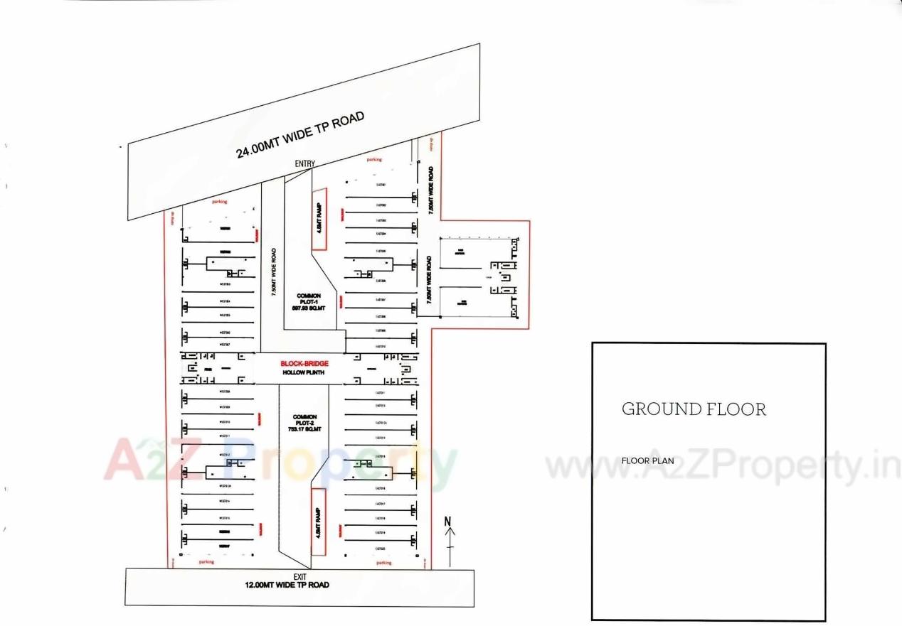 Layout of real estate project Siddhraj Z located at Kudasan, Gandhinagar, Gujarat