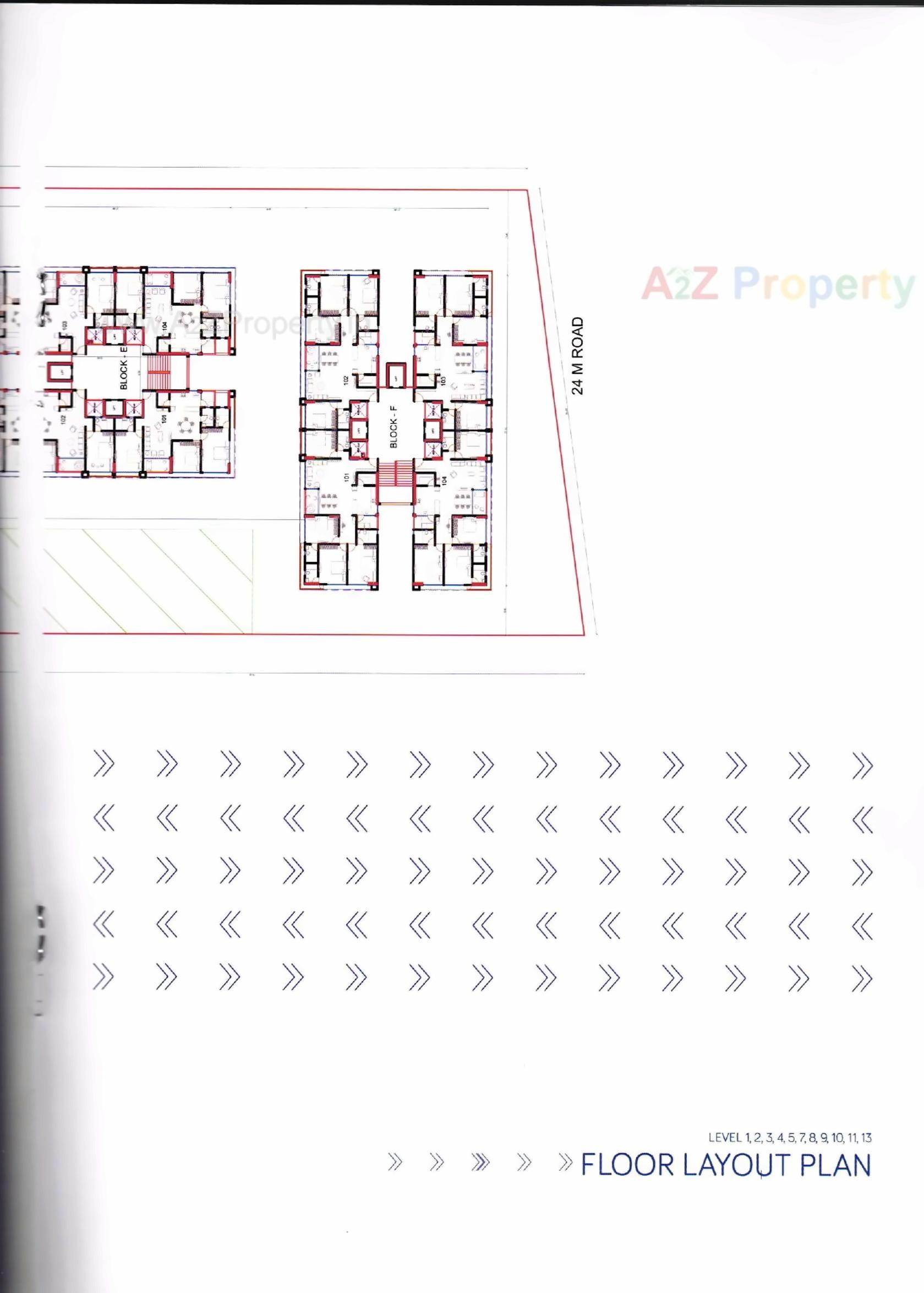 Layout of real estate project Siddhraj Zoey located at Randesan, Gandhinagar, Gujarat