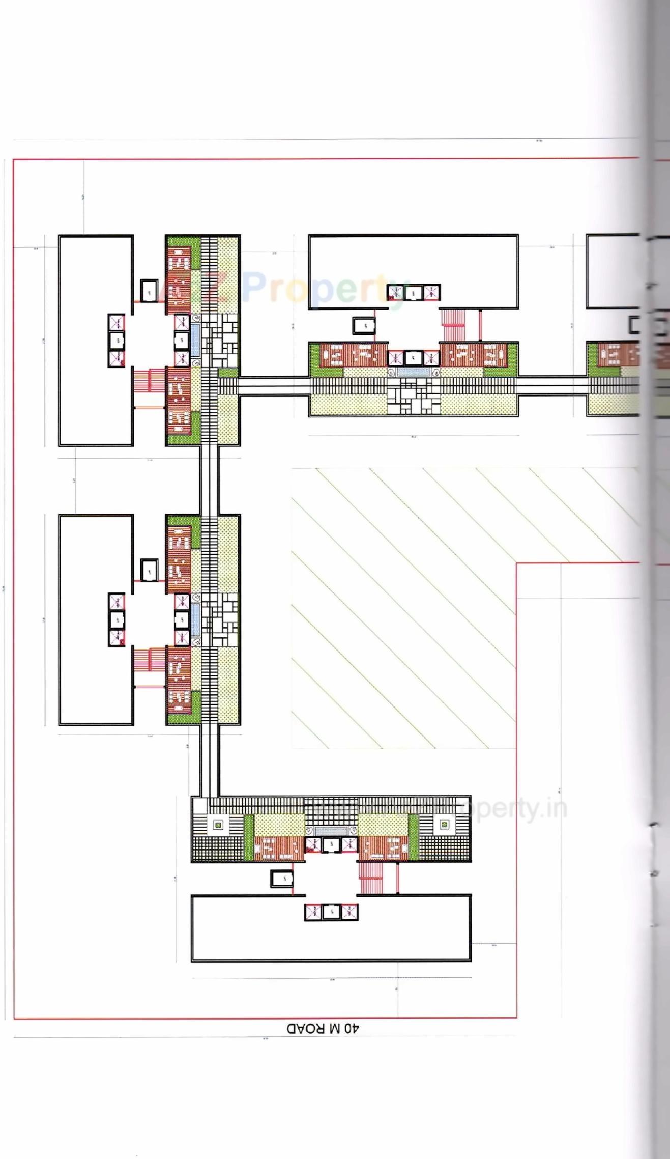 Layout of real estate project Siddhraj Zoey located at Randesan, Gandhinagar, Gujarat