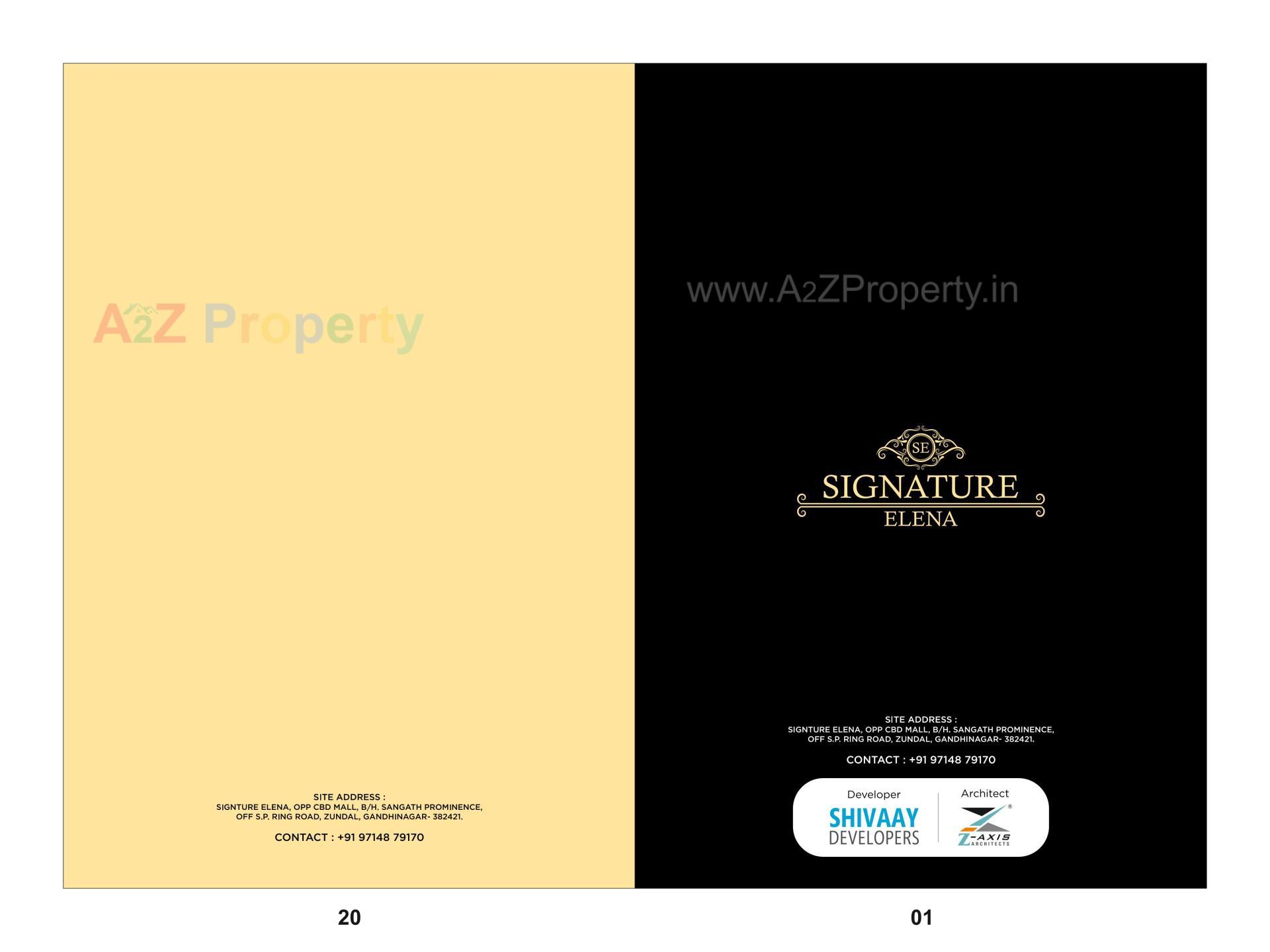  of real estate project Signature Elena located at Zundal, Gandhinagar, Gujarat