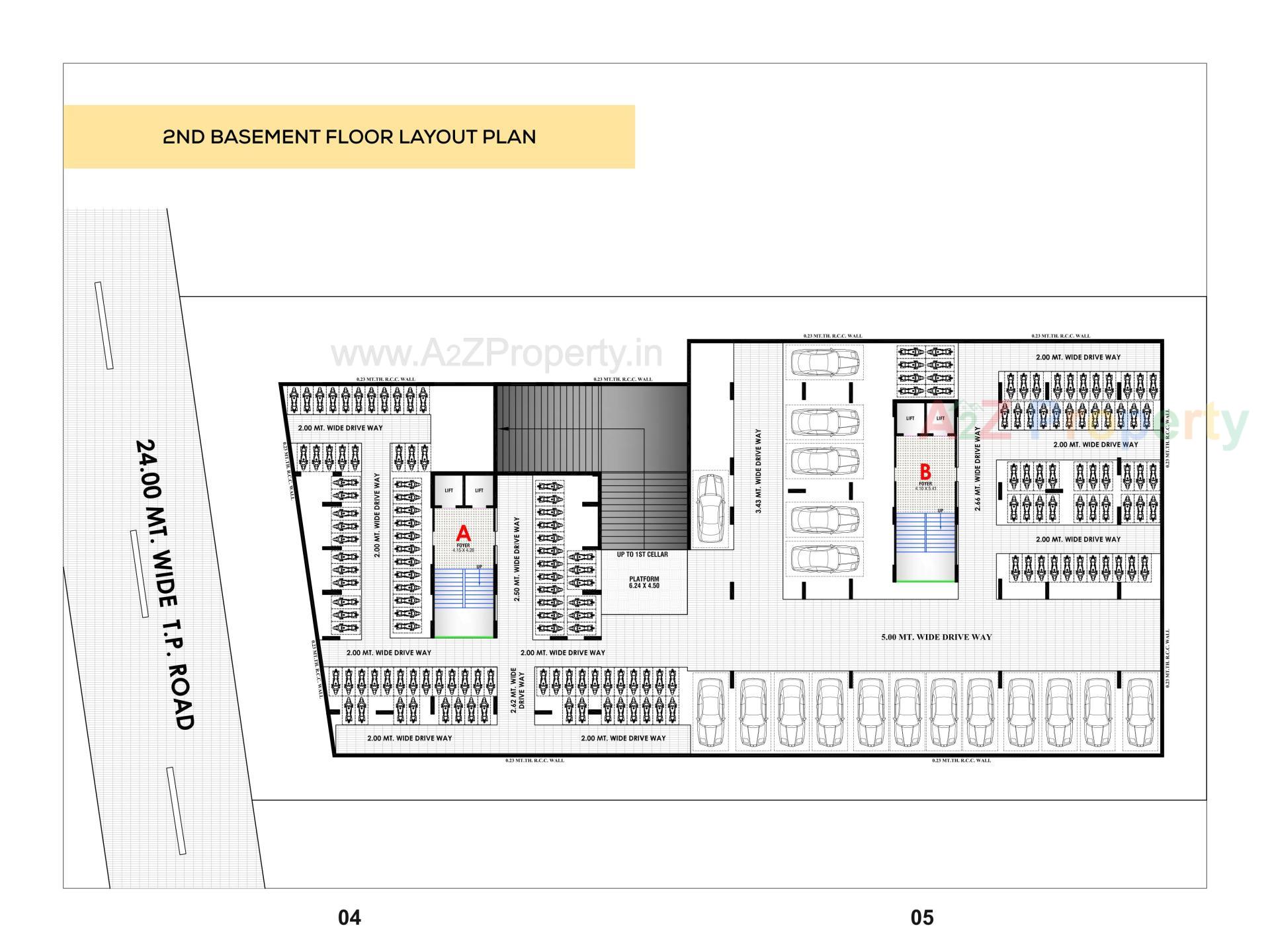 Layout of real estate project Signature Elena located at Zundal, Gandhinagar, Gujarat
