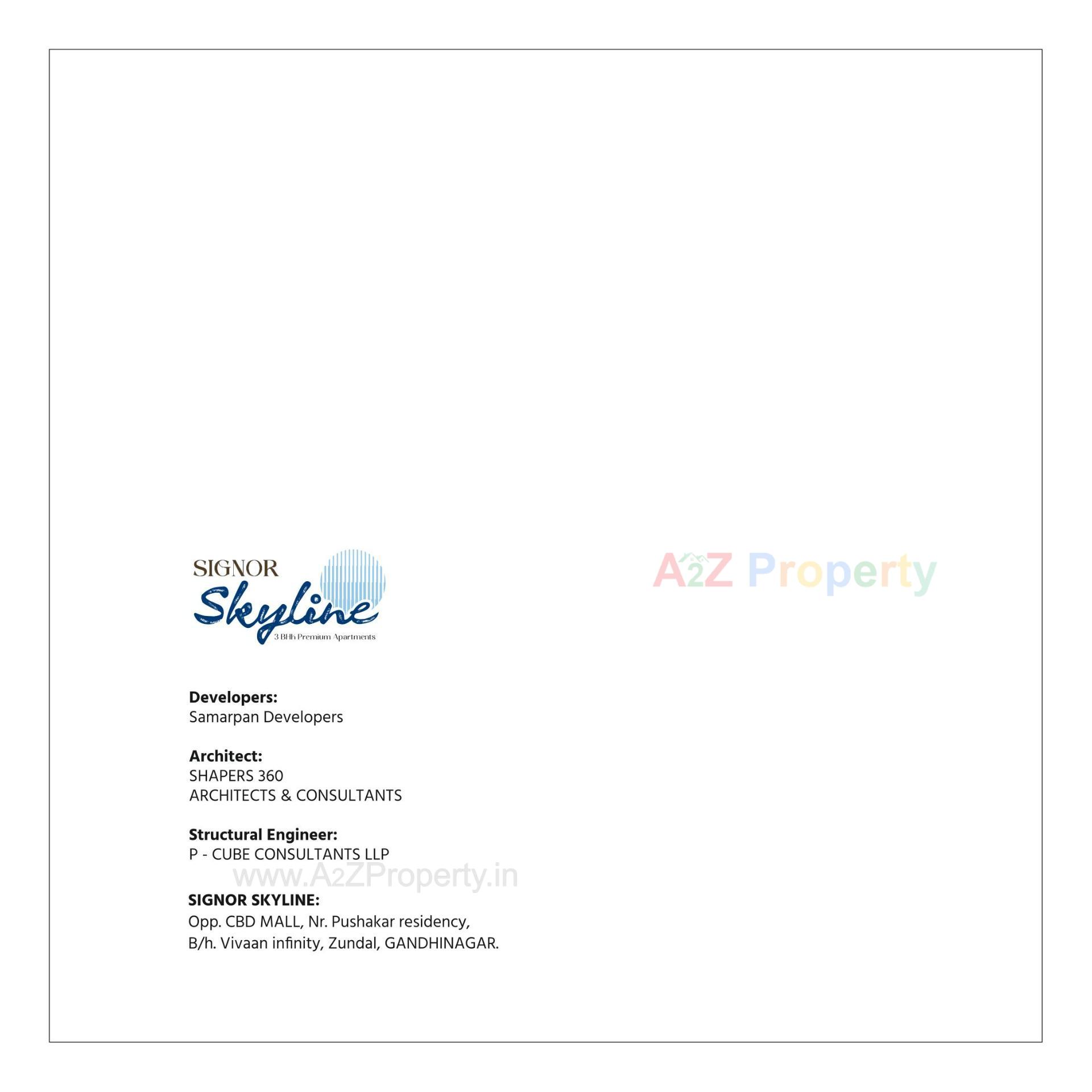  of real estate project Signor Skyline located at Zundal , Gandhinagar, Gujarat