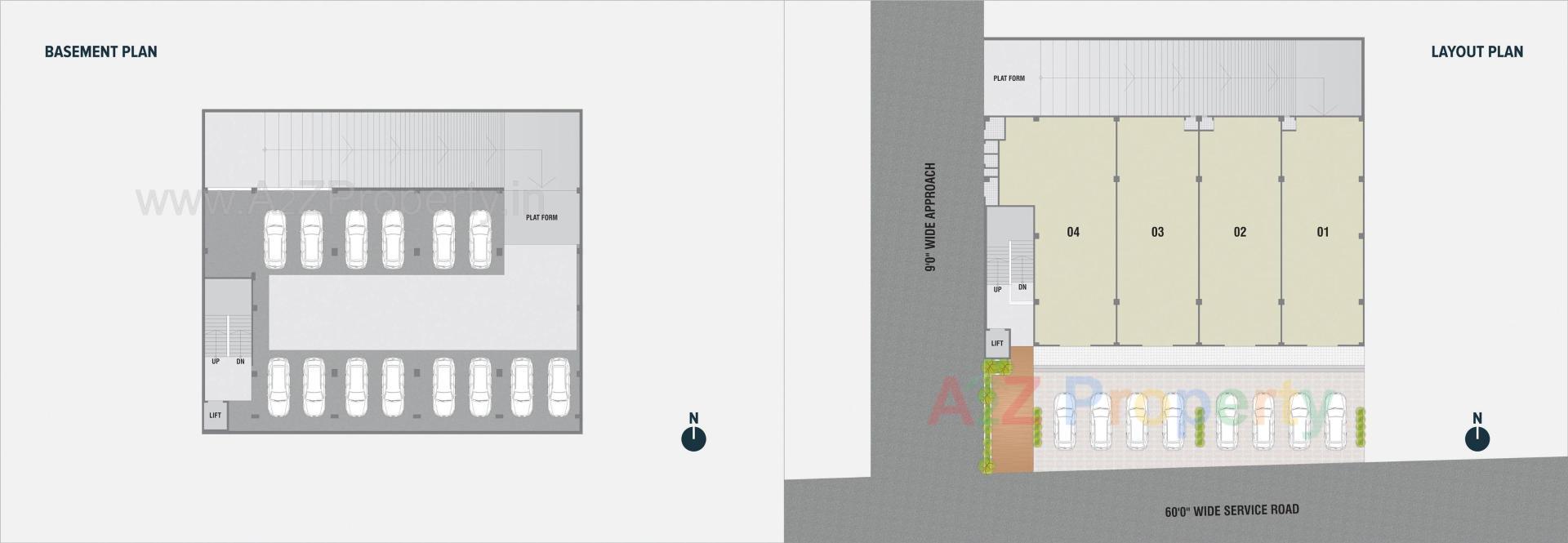 Layout of real estate project Siku Arcade located at Ranasan, Gandhinagar, Gujarat