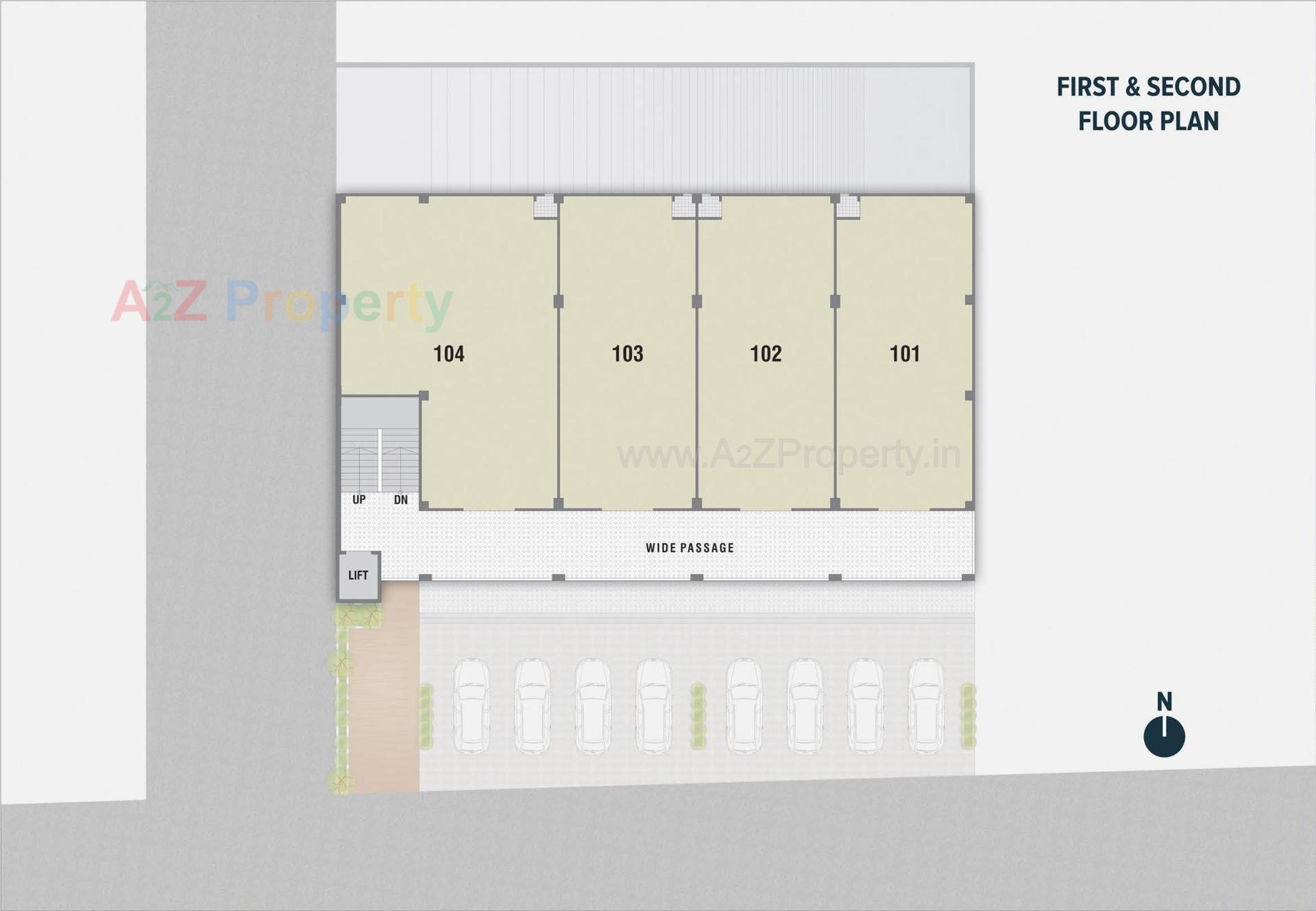 Layout of real estate project Siku Arcade located at Ranasan, Gandhinagar, Gujarat