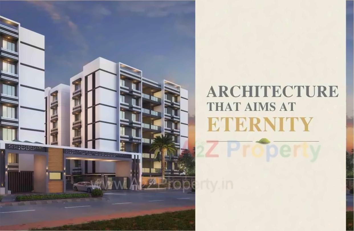 3D Elevation of real estate project Silicon Heights located at Nana-chiloda, Gandhinagar, Gujarat