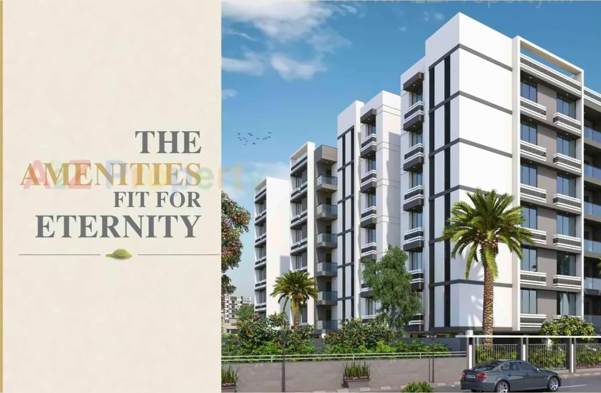 3D Elevation of real estate project Silicon Heights located at Nana-chiloda, Gandhinagar, Gujarat