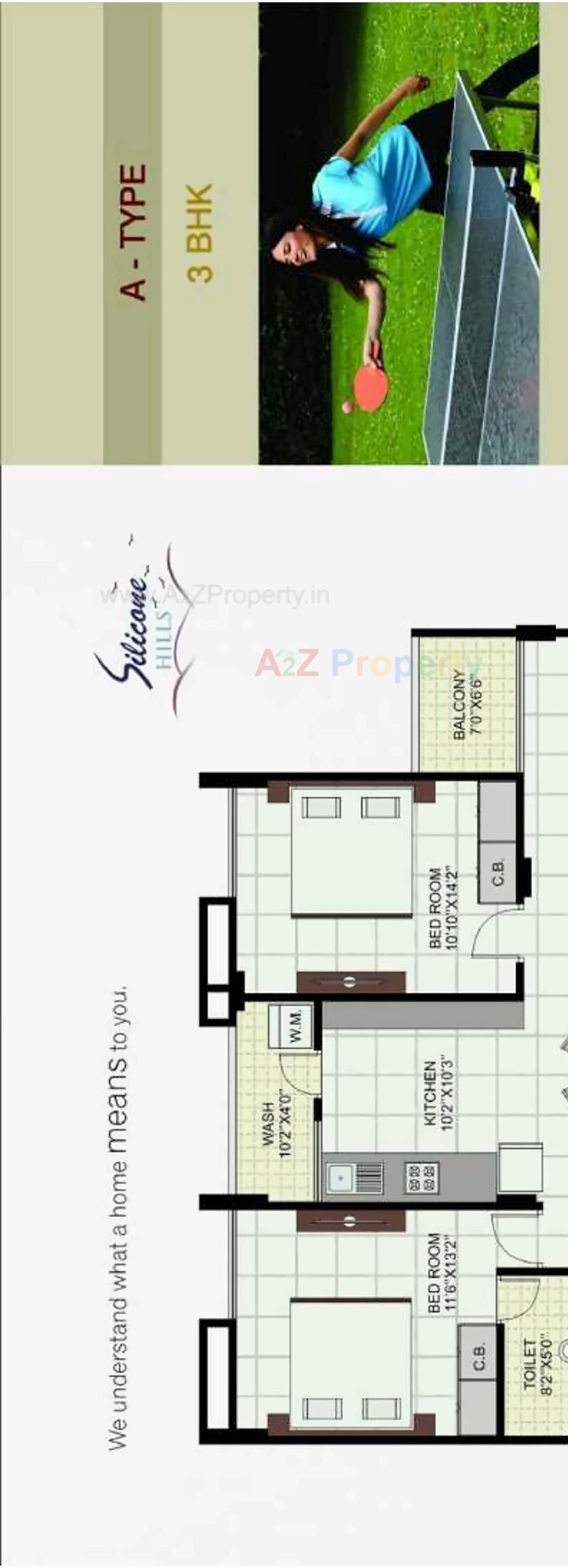 Layout of real estate project Silicone Hills located at Koba, Gandhinagar, Gujarat