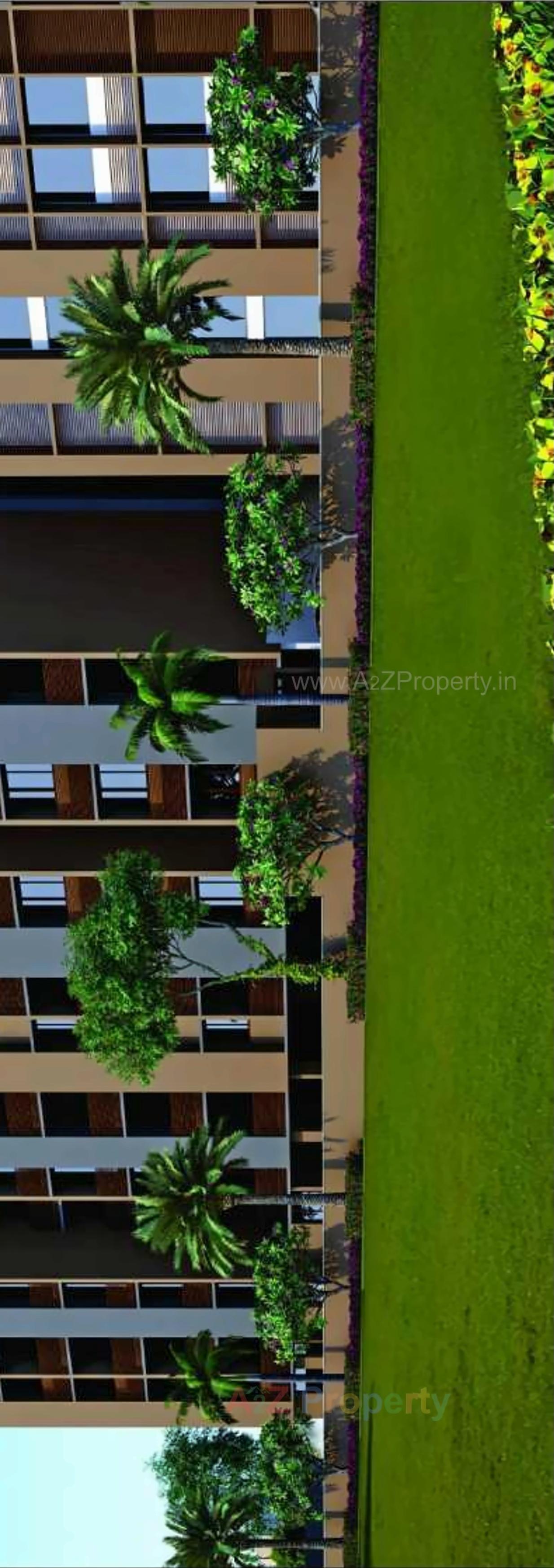 3D Elevation of real estate project Silicone Hills located at Koba, Gandhinagar, Gujarat