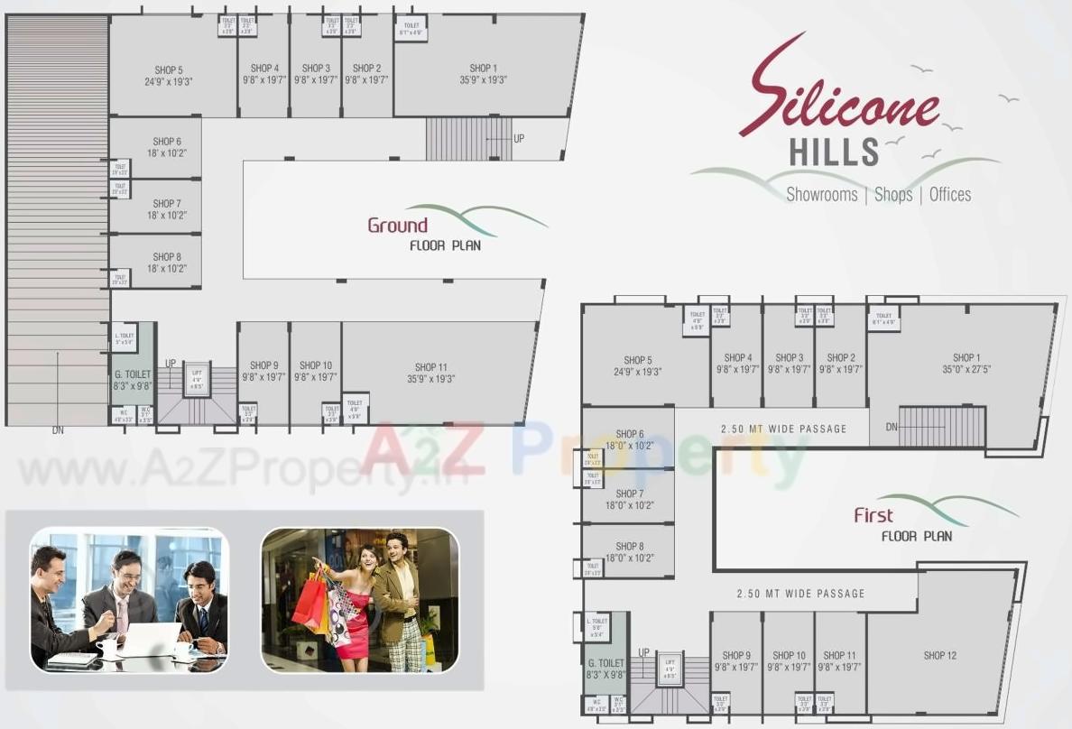 Layout of real estate project Silicone Hills located at Koba, Gandhinagar, Gujarat