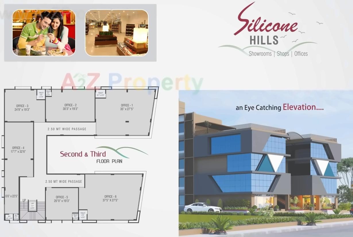Layout of real estate project Silicone Hills located at Koba, Gandhinagar, Gujarat