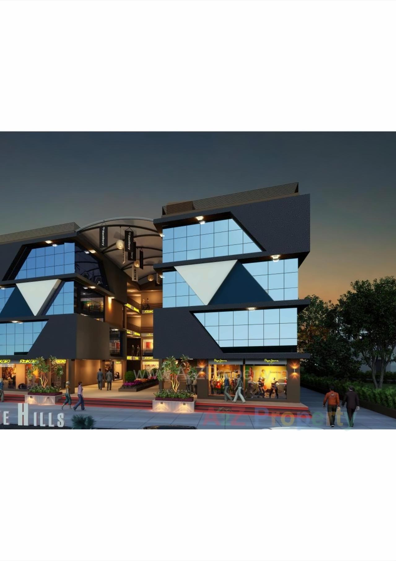 3D Elevation of real estate project Silicone Hills located at Koba, Gandhinagar, Gujarat