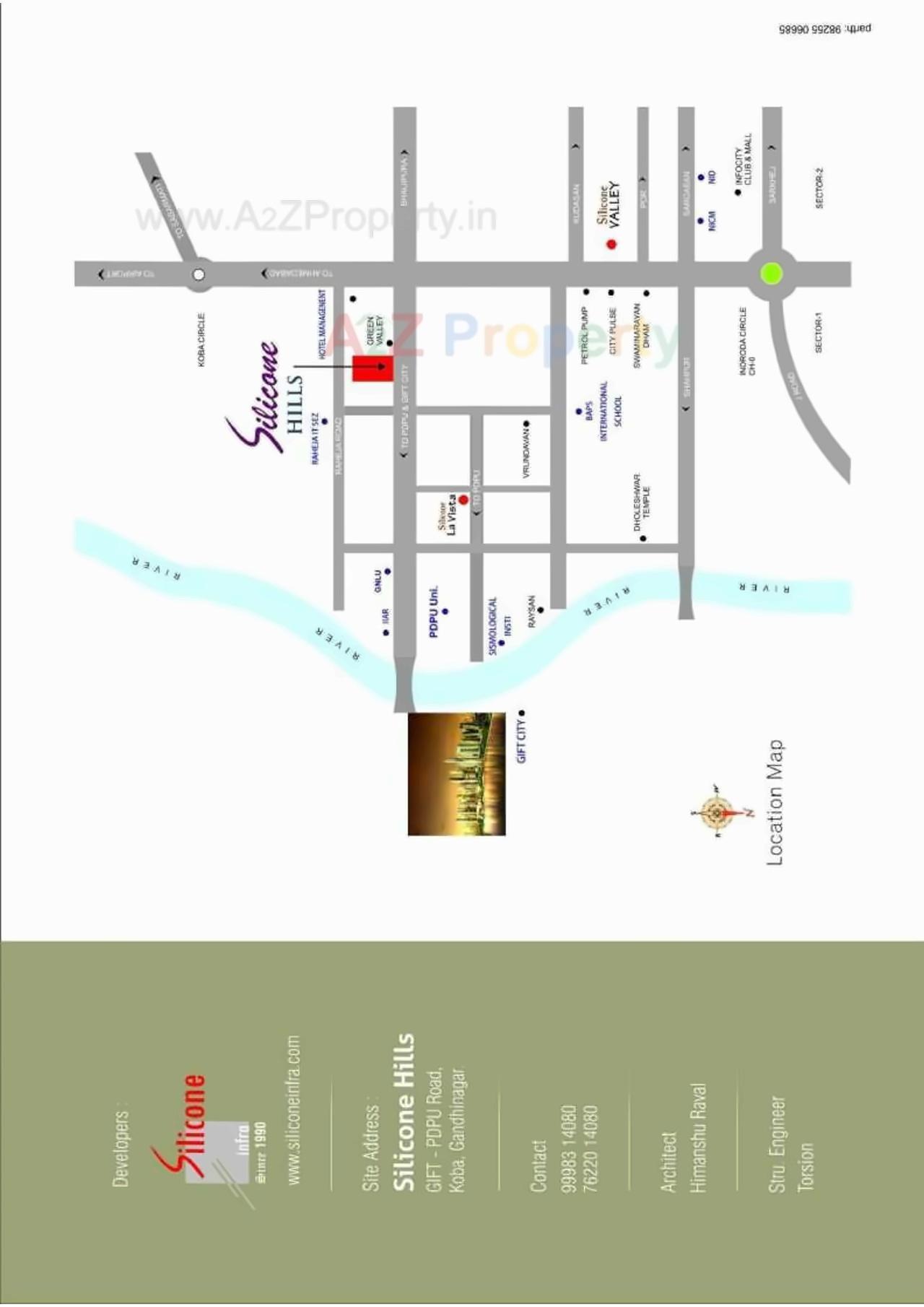  of real estate project Silicone Hills located at Koba, Gandhinagar, Gujarat