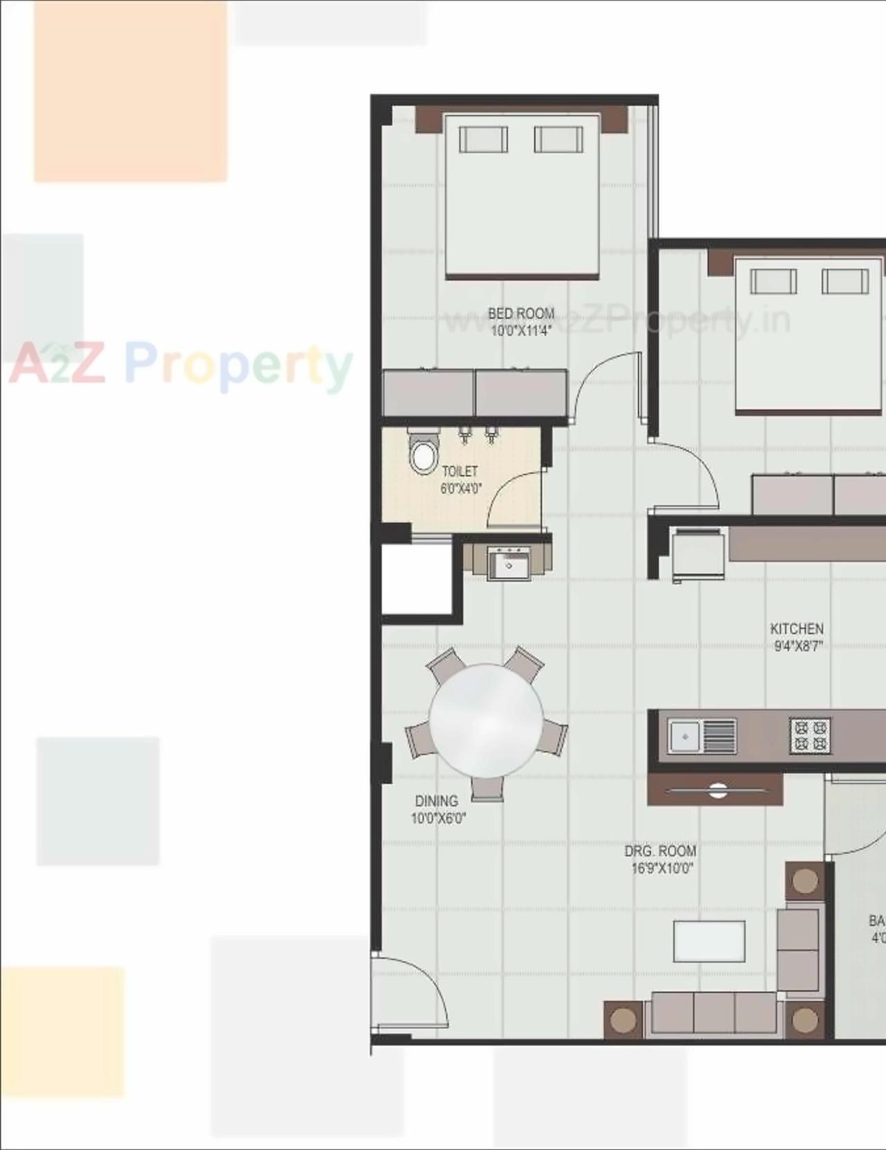 Layout of real estate project Silicone La Vista located at Raisan, Gandhinagar, Gujarat