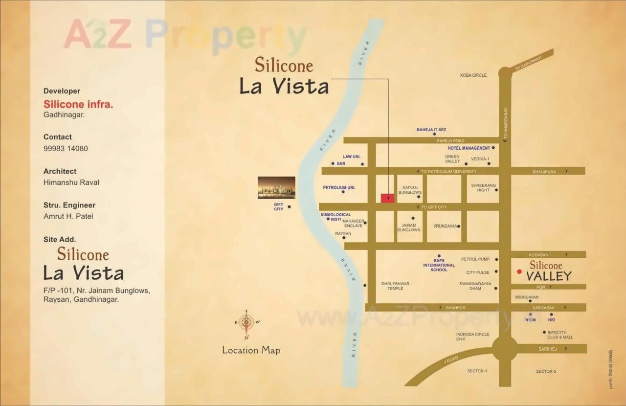  of real estate project Silicone La Vista located at Raisan, Gandhinagar, Gujarat