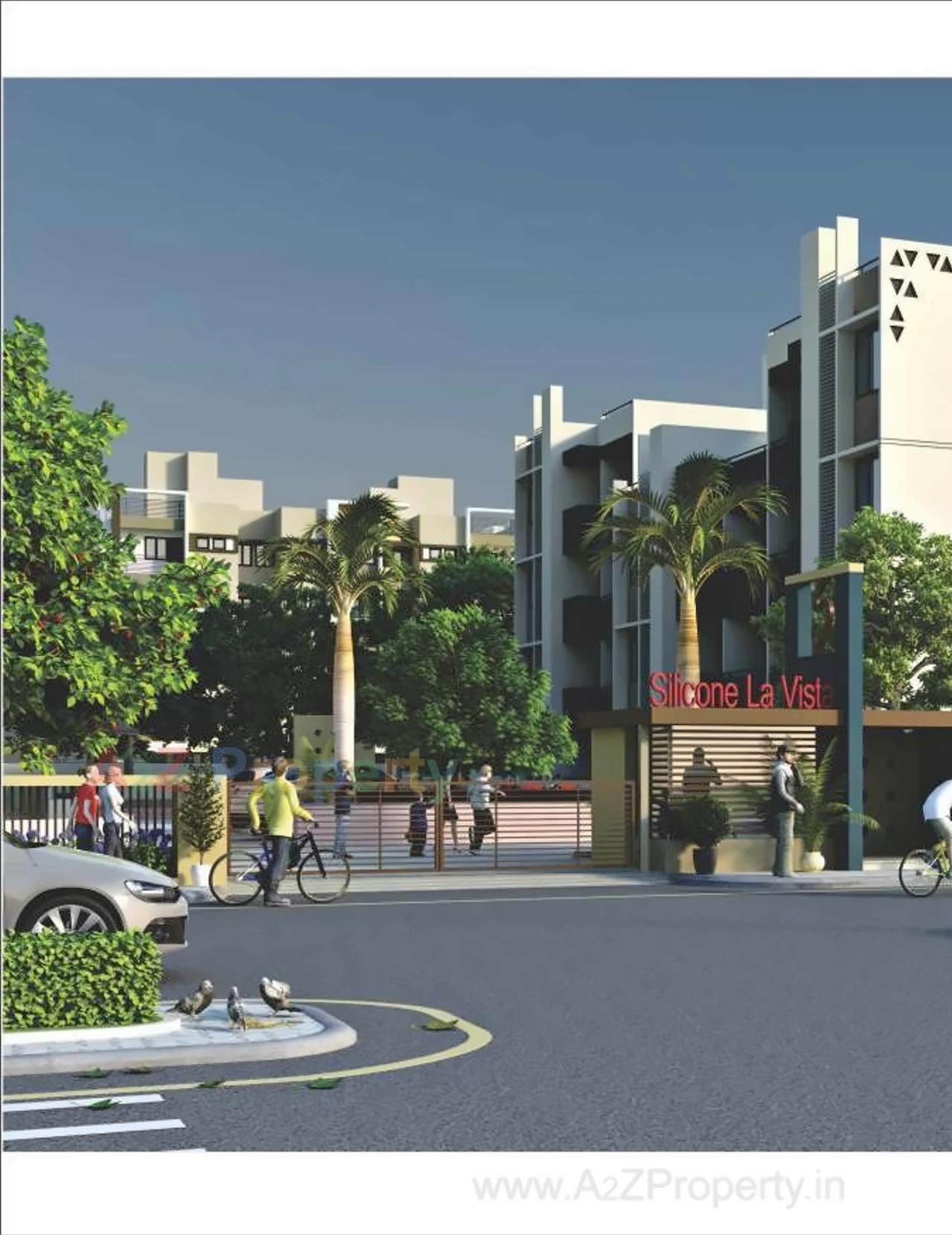 3D Elevation of real estate project Silicone La Vista located at Raisan, Gandhinagar, Gujarat