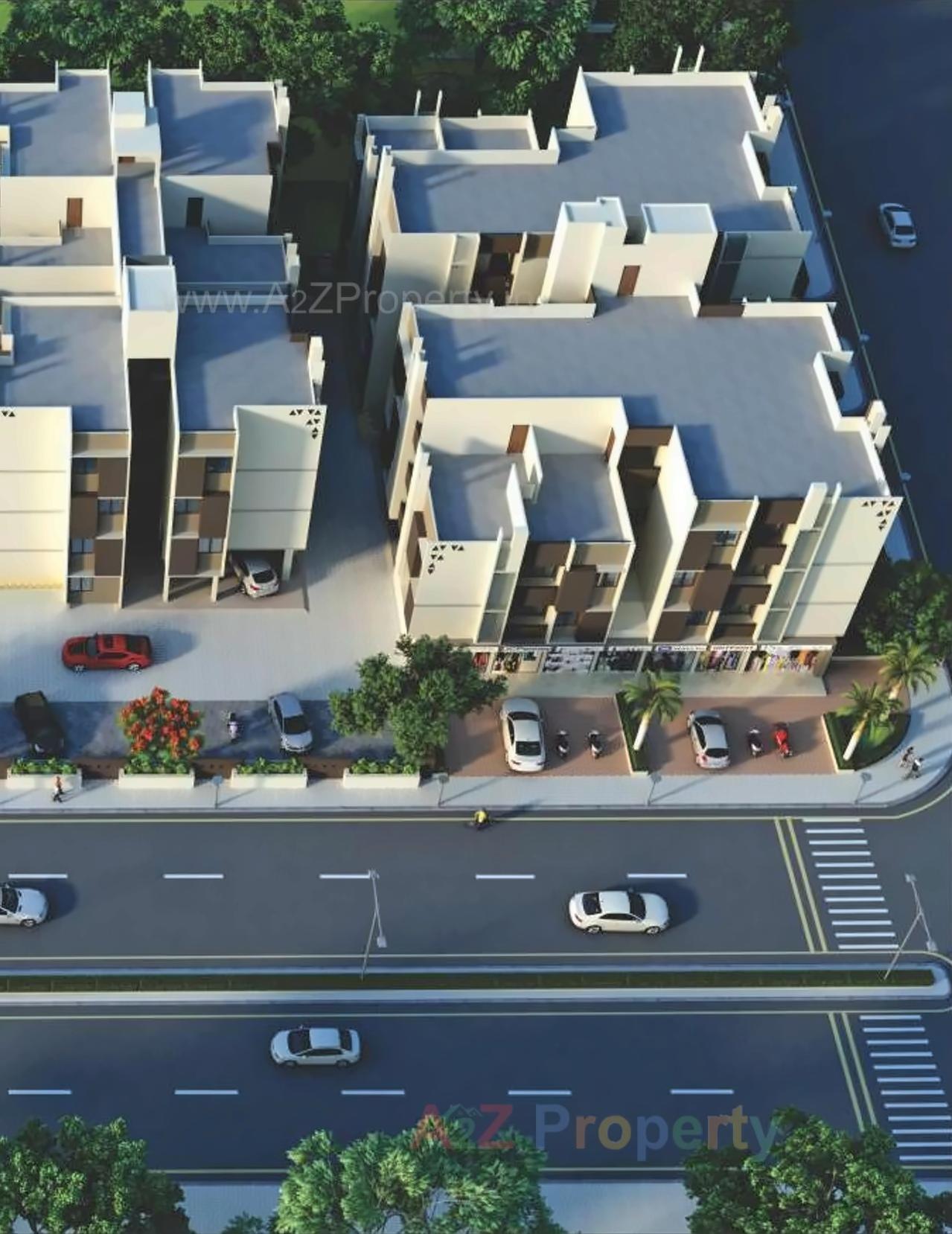 3D Elevation of real estate project Silicone La Vista located at Raisan, Gandhinagar, Gujarat