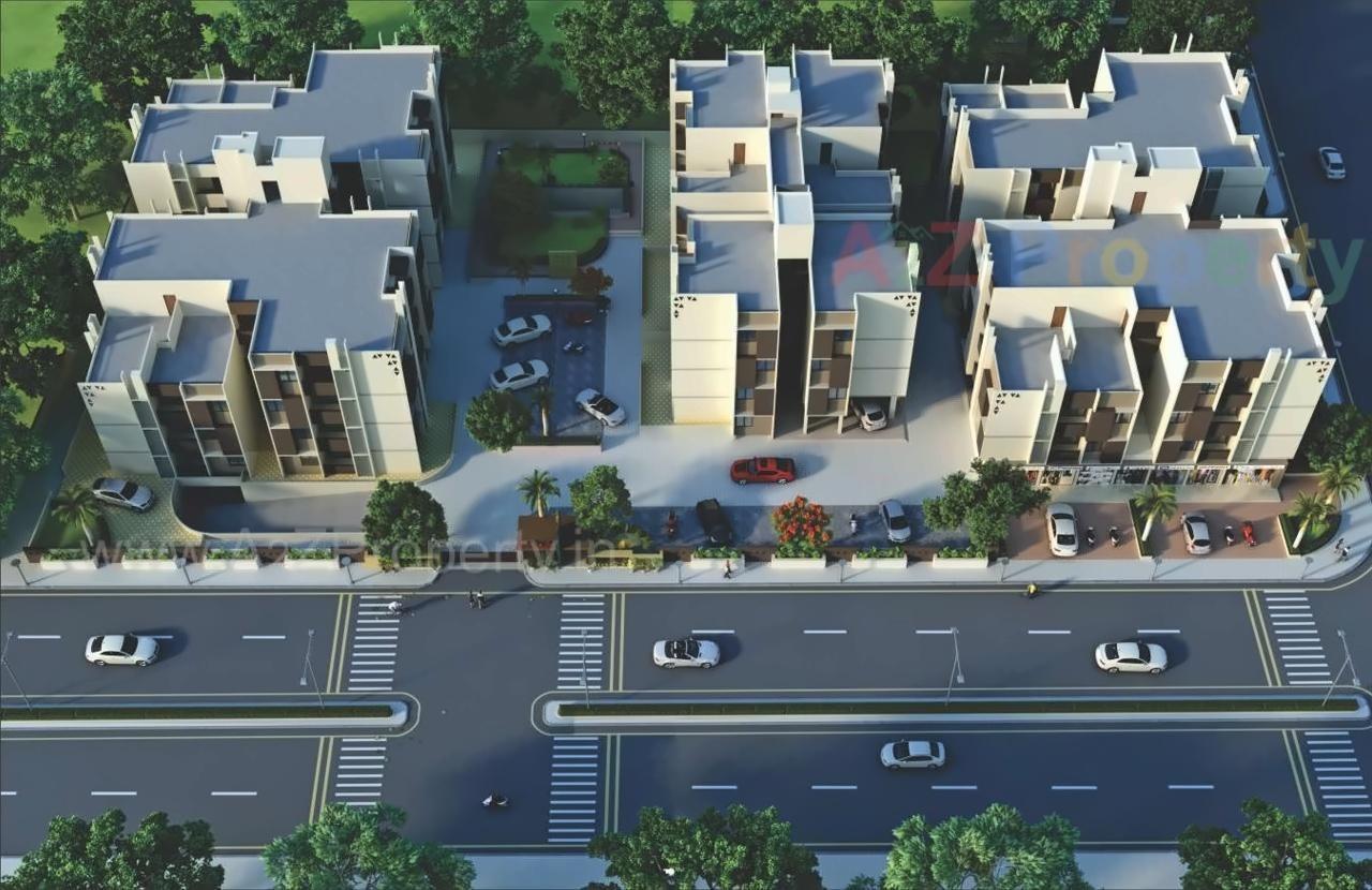 Layout of real estate project Silicone La Vista located at Raisan, Gandhinagar, Gujarat