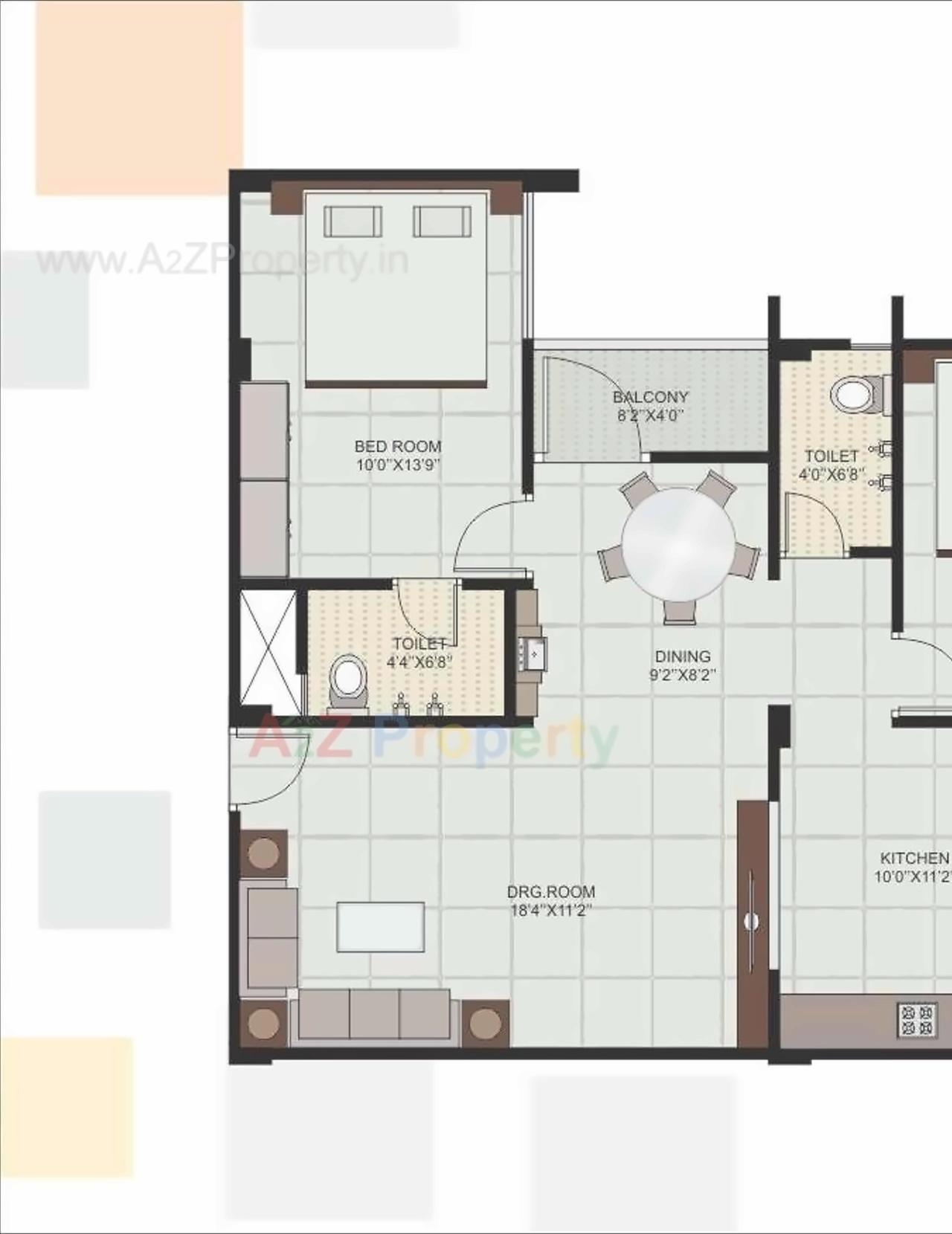 Layout of real estate project Silicone La Vista located at Raisan, Gandhinagar, Gujarat