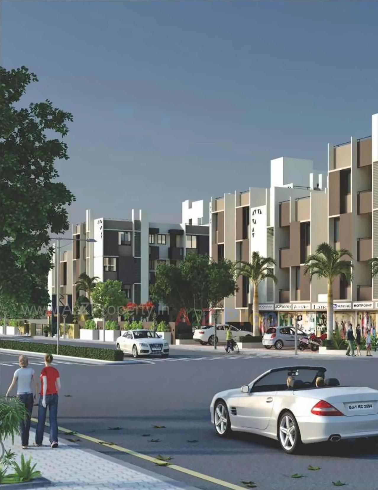 3D Elevation of real estate project Silicone La Vista located at Raisan, Gandhinagar, Gujarat