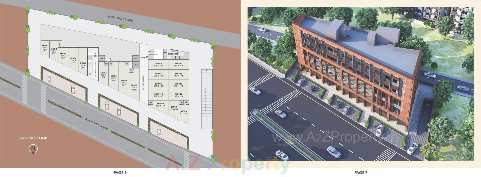 Layout of real estate project Simandhar Avenue located at Gandhinagar, Gandhinagar, Gujarat
