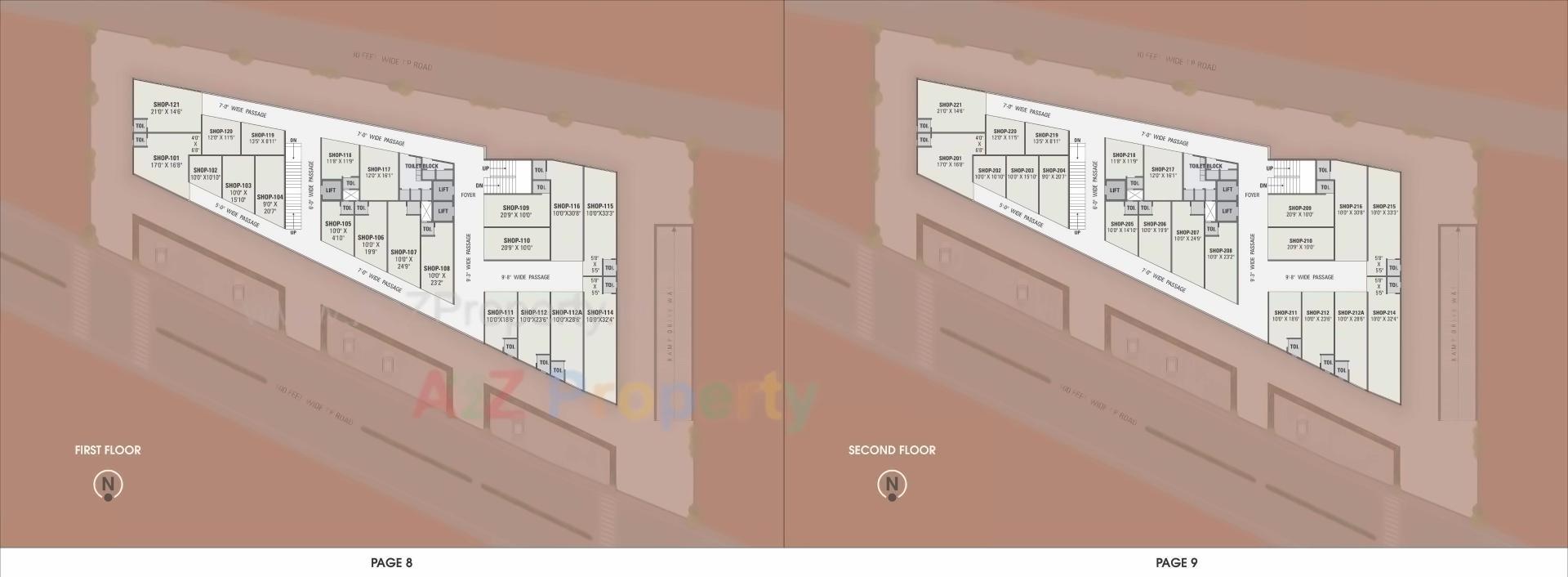Layout of real estate project Simandhar Avenue located at Gandhinagar, Gandhinagar, Gujarat
