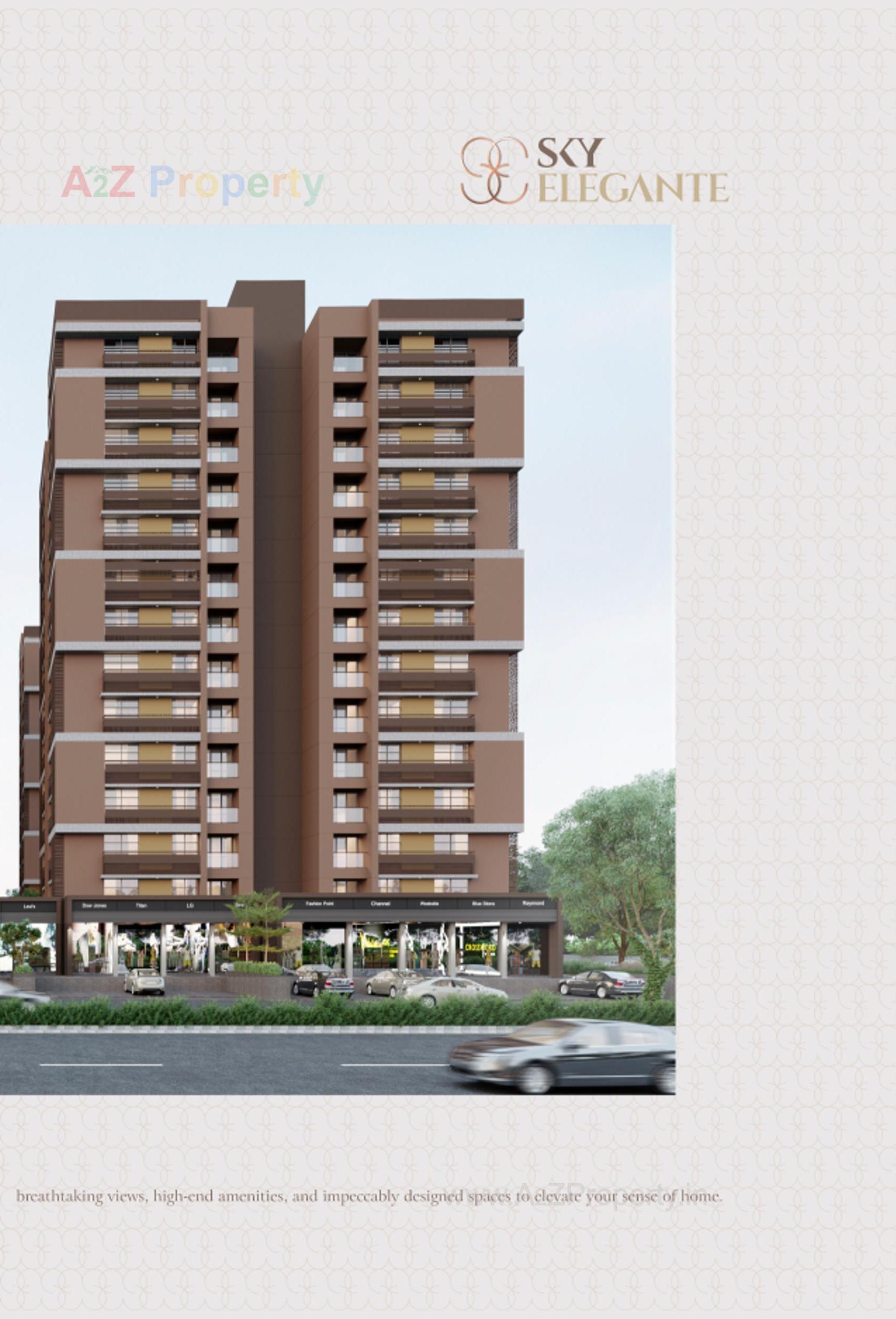 3D Elevation of real estate project Sky Elegante located at Amiyapur, Gandhinagar, Gujarat